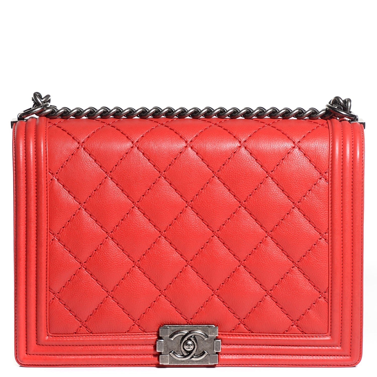 Chanel Quilted Boy Flap Leather Shoulder Bag