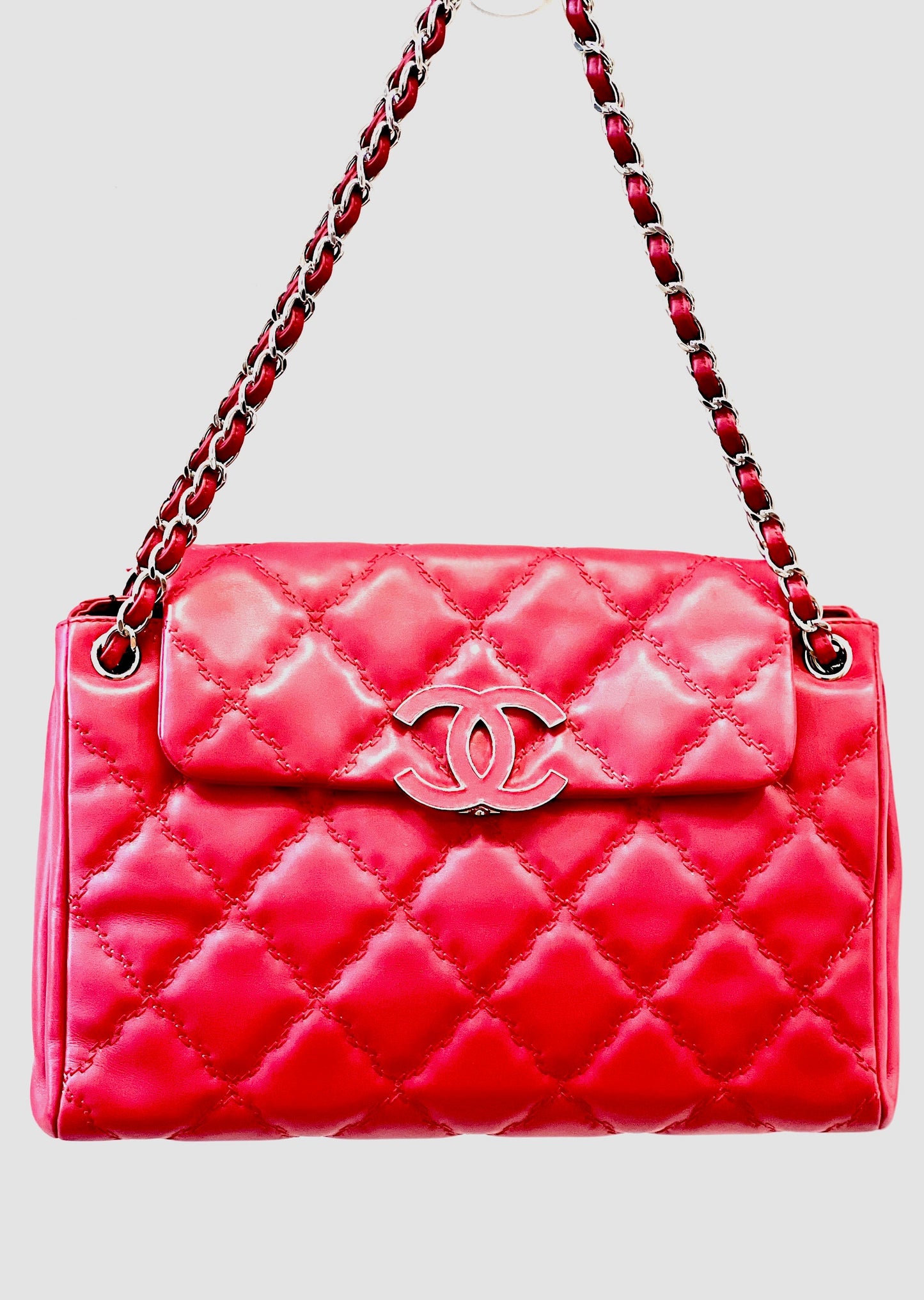 Chanel CC QUILTED CALFSKIN FLAP Shoulder Bag
