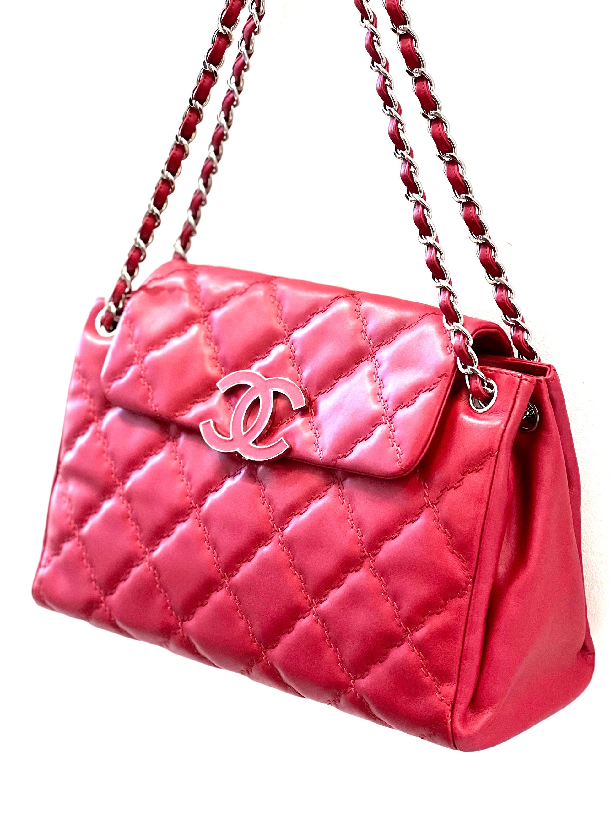Chanel CC QUILTED CALFSKIN FLAP Shoulder Bag