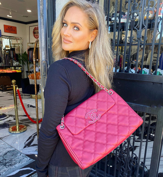 Chanel CC QUILTED CALFSKIN FLAP Shoulder Bag