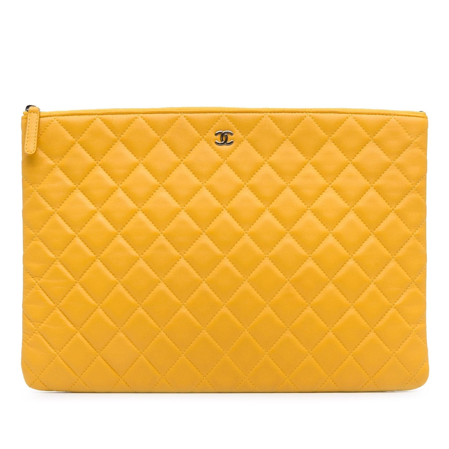 Chanel Quilted Lambskin O SHG-d1f50a Clutch Bag