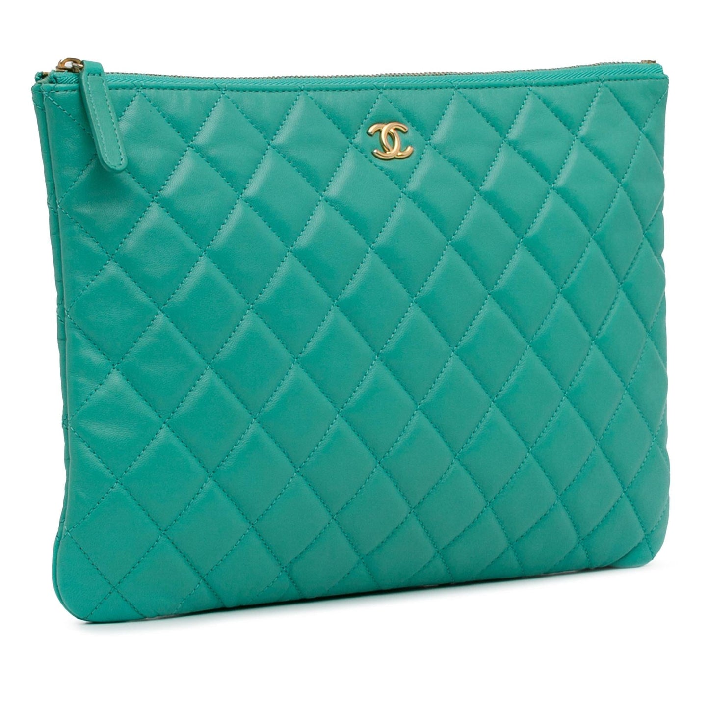 Chanel Quilted Lambskin O- SHG-2sVTGN Clutch Bag