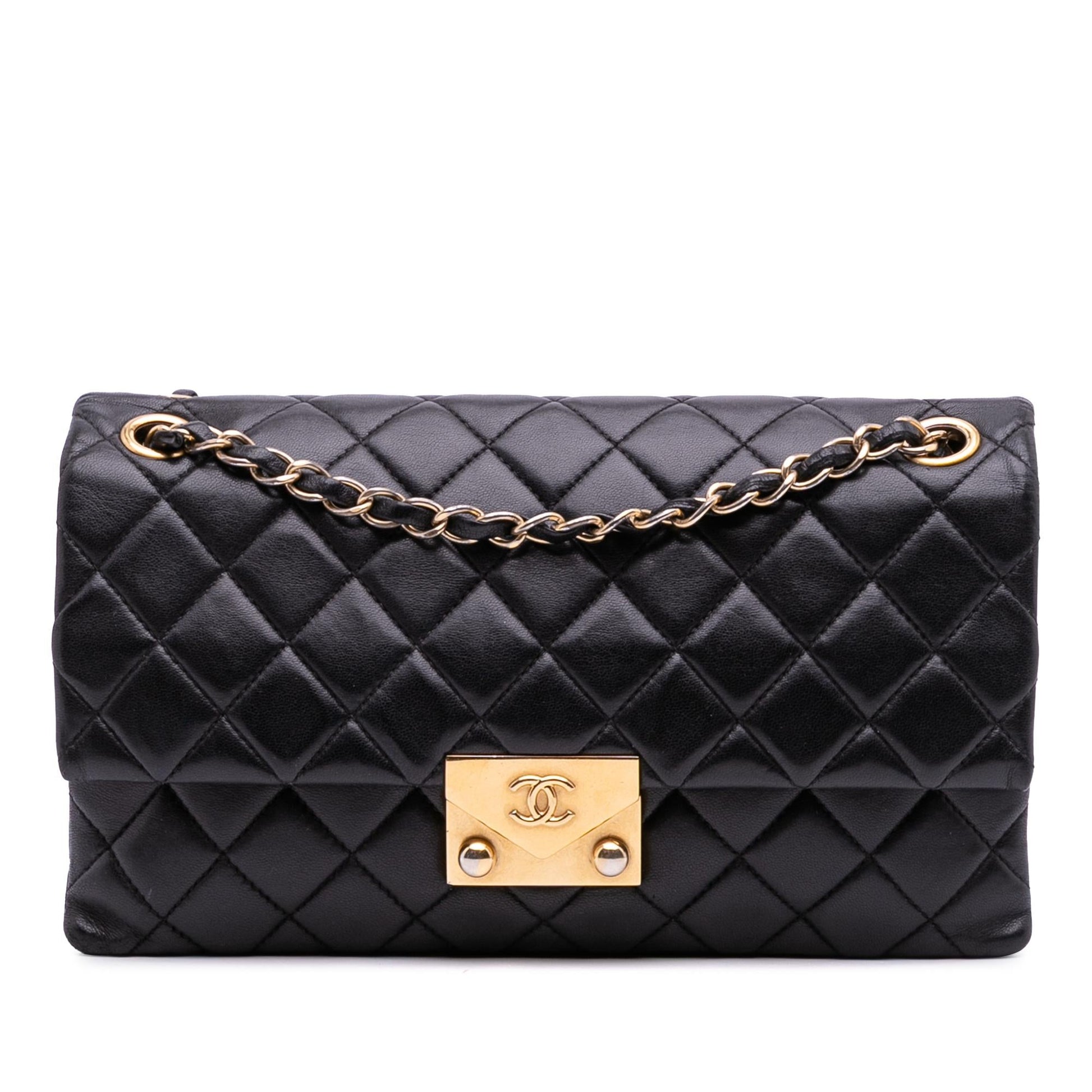 Chanel Quilted Lambskin Pagoda Accordion Flap Handbag Flap 2