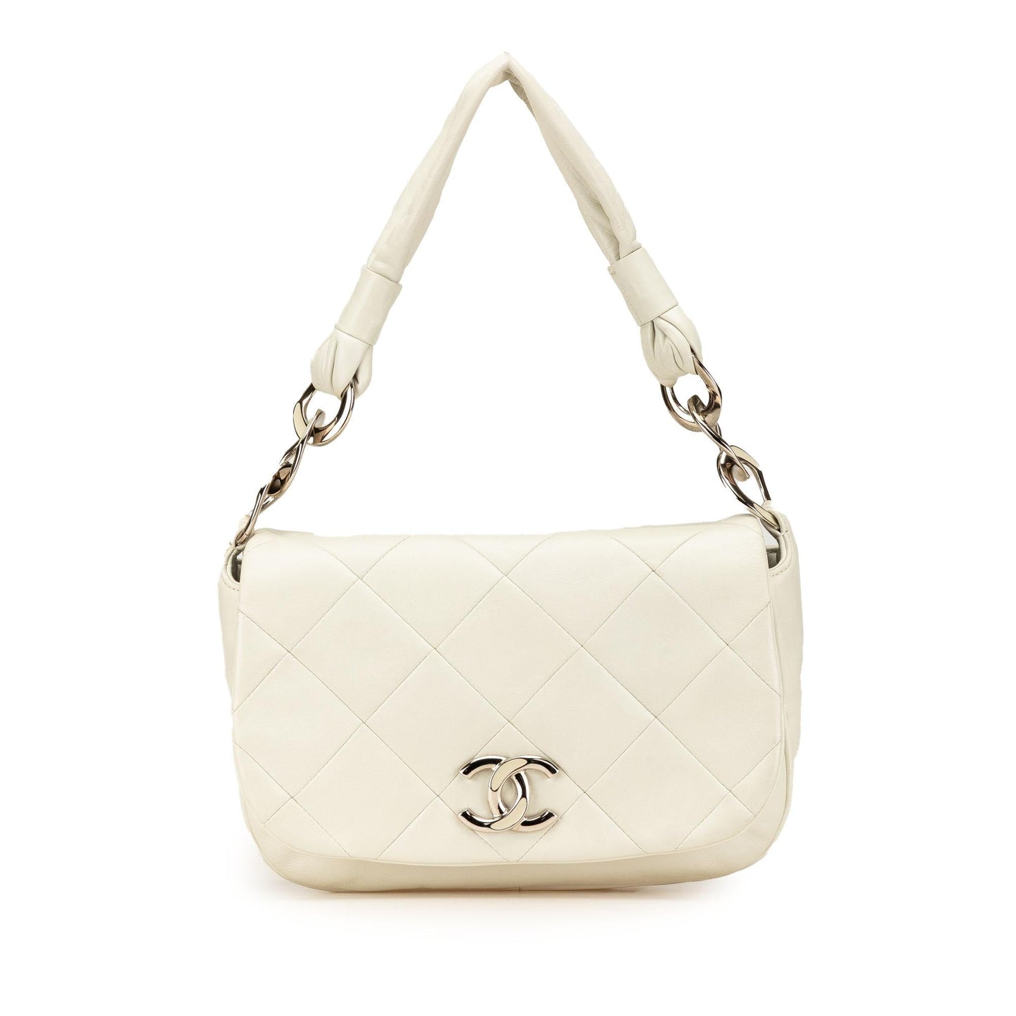 Chanel Quilted Lambskin Pillow Soft Enamel CC Handbag