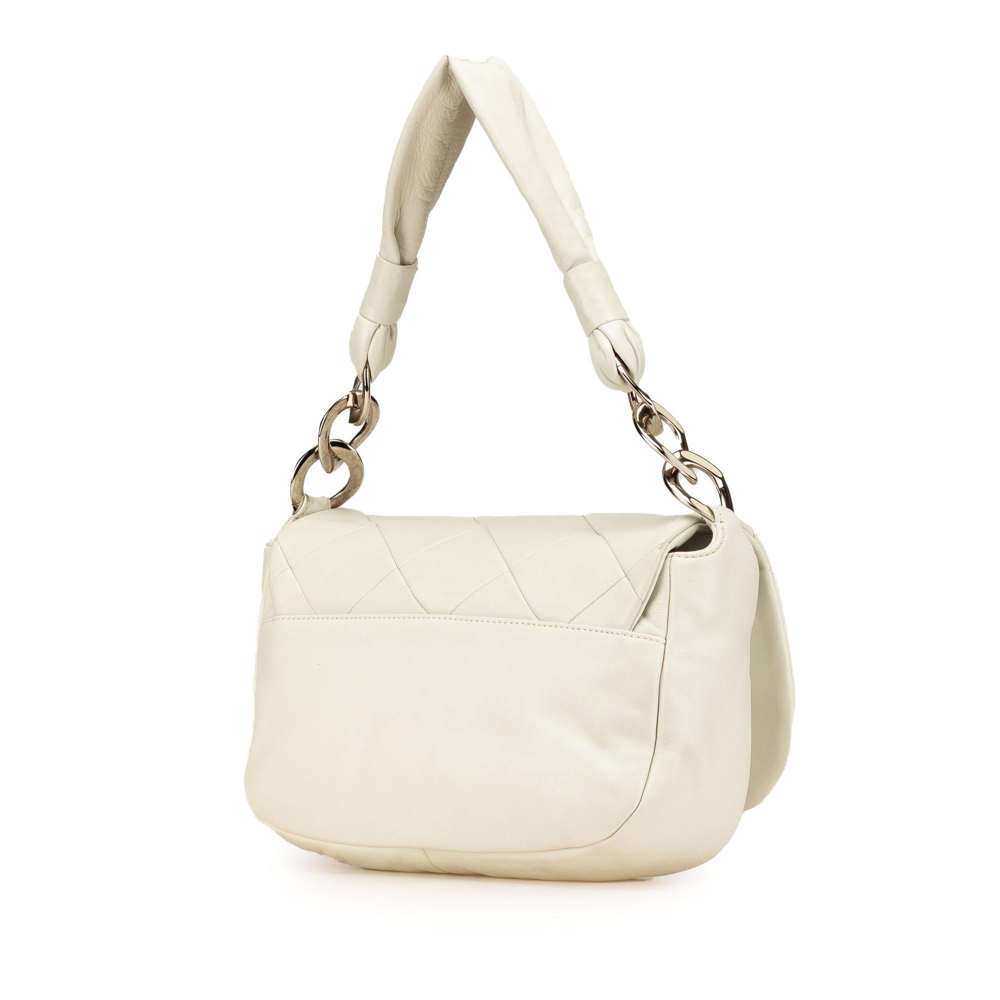 Chanel Quilted Lambskin Pillow Soft Enamel CC Handbag
