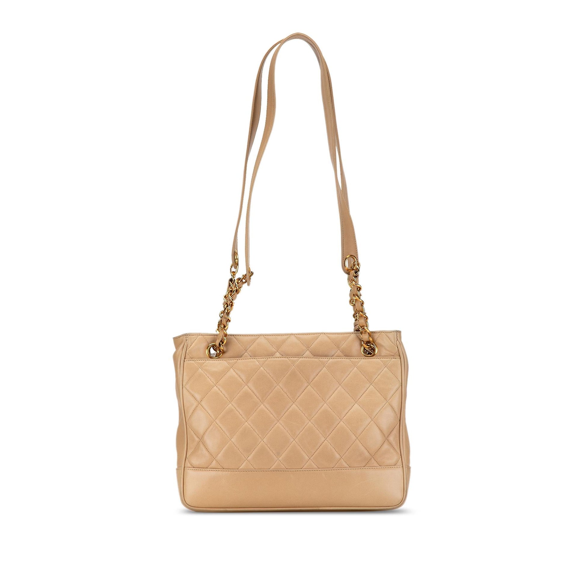 Chanel Quilted Lambskin Shoulder Bag Shg Lhmlve
