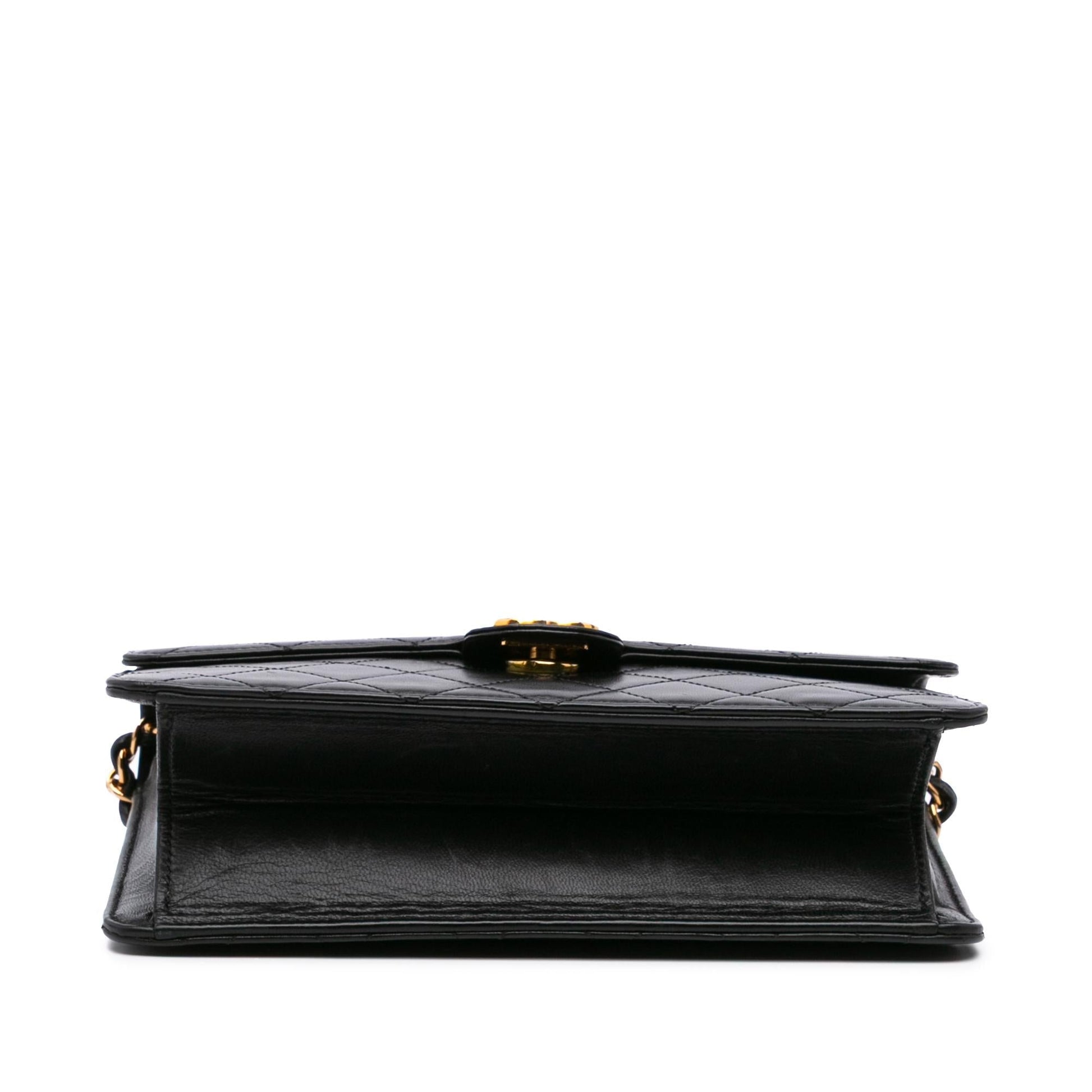 Chanel Quilted Lambskin Single Flap Handbag