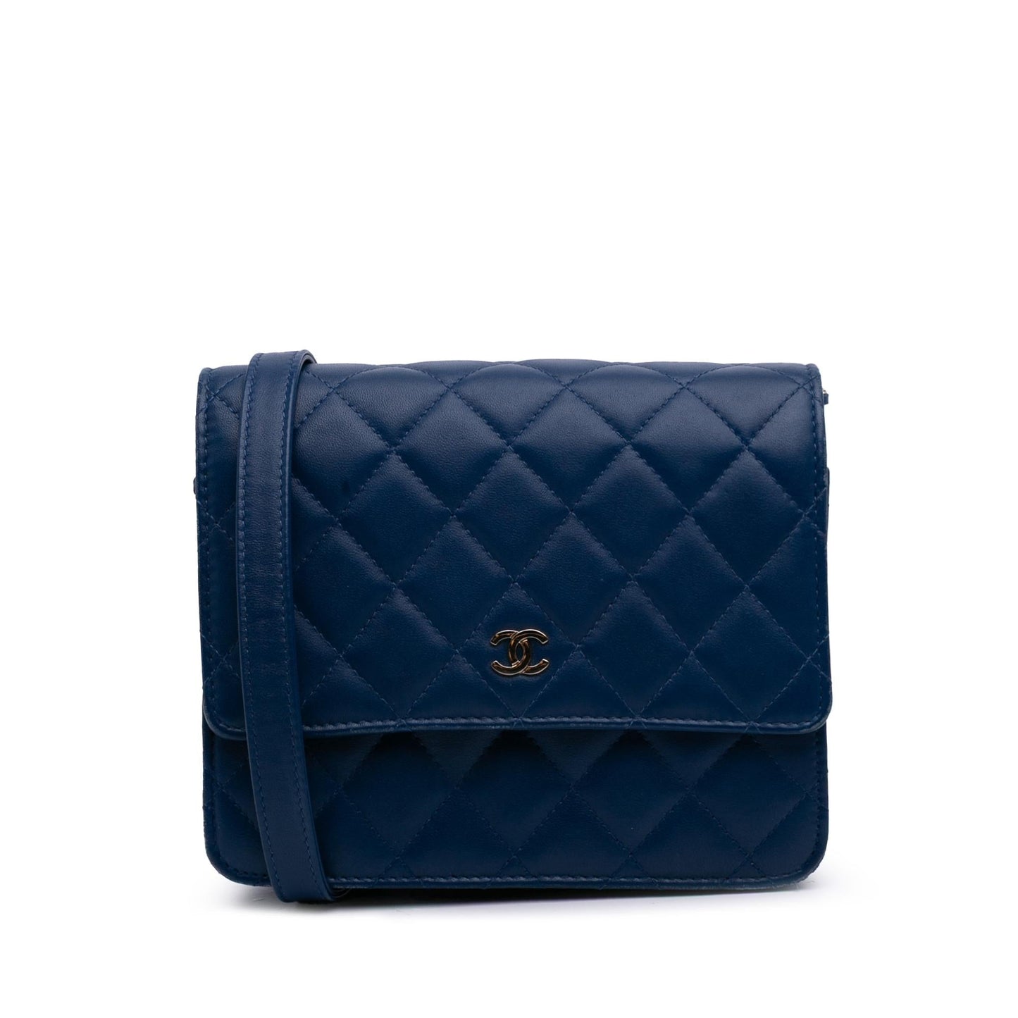 Chanel Quilted Lambskin Square on Wallet Case