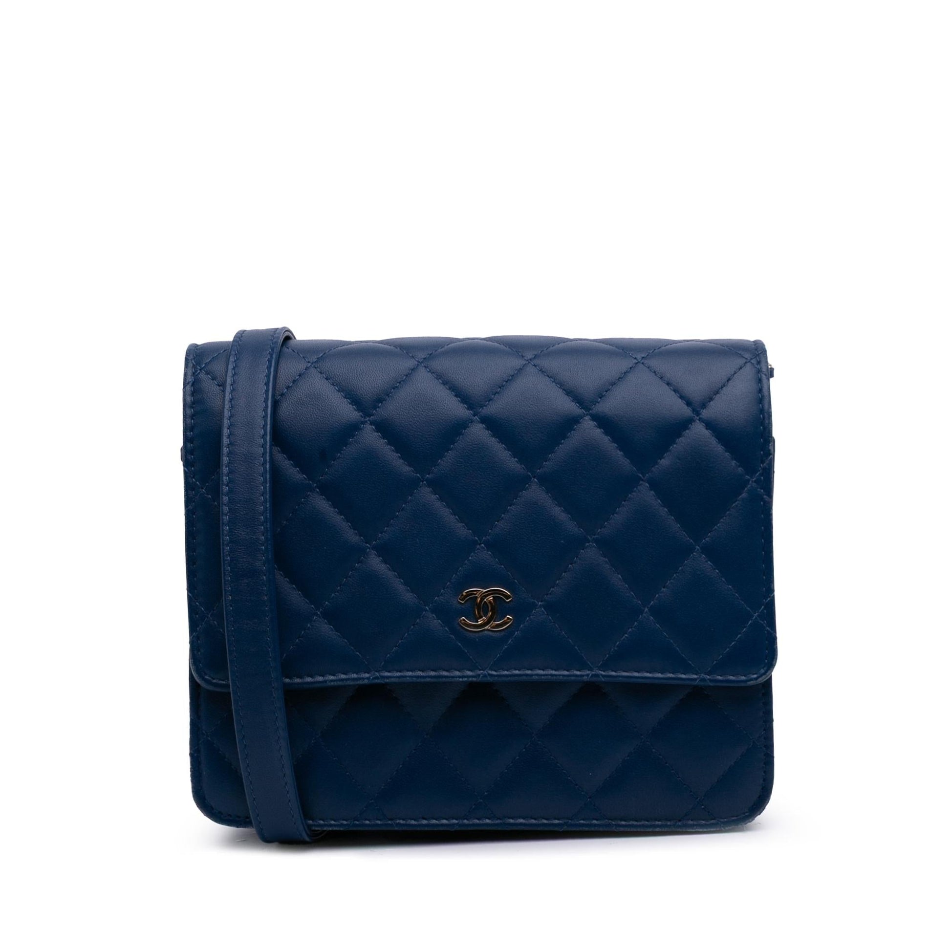 Chanel Quilted Lambskin Square on Wallet Case