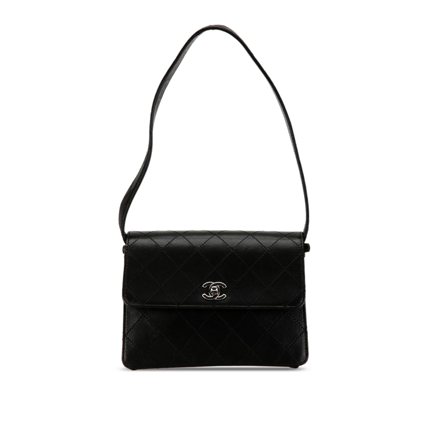 Chanel Quilted Lambskin Straight Flap SHG-OyBrk5 Handbag