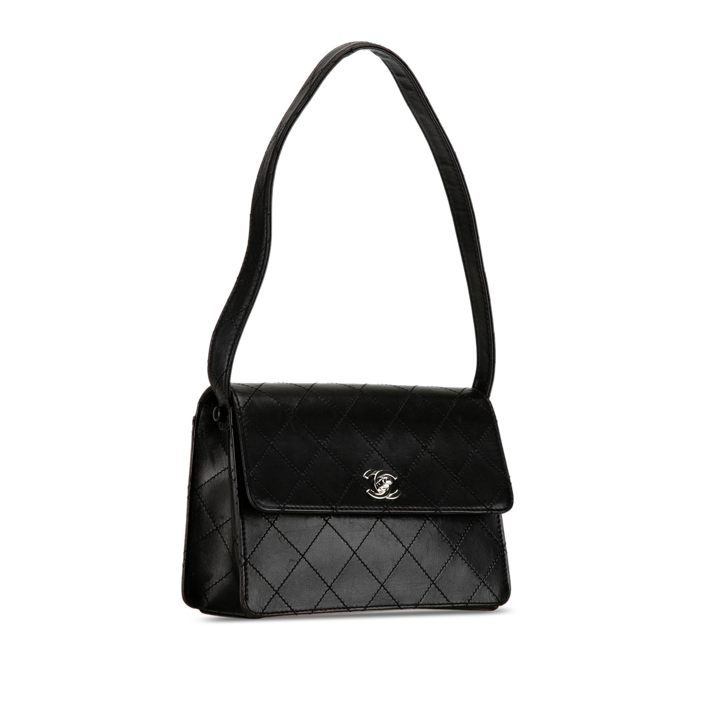 Chanel Quilted Lambskin Straight Flap SHG-OyBrk5 Handbag