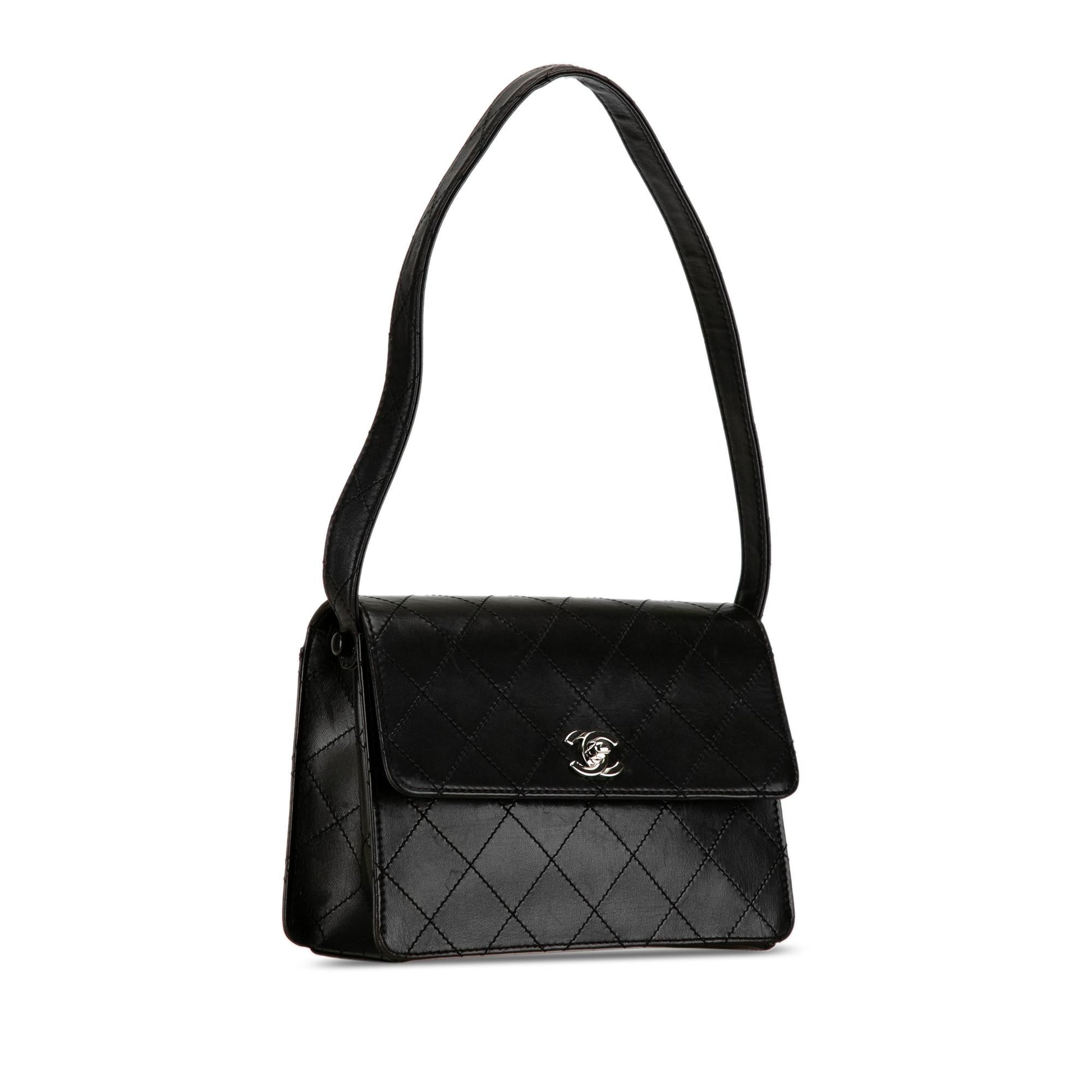 Chanel Quilted Lambskin Straight Flap SHG-OyBrk5 Handbag