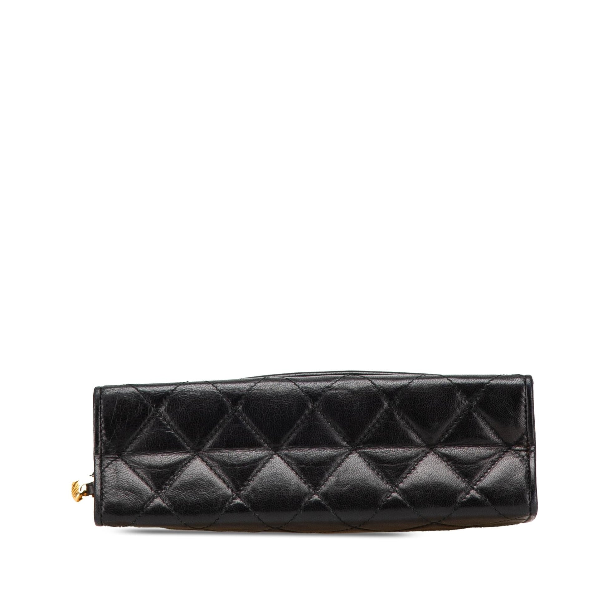 Chanel Quilted Lambskin Tassel Flap Handbag Flap 2