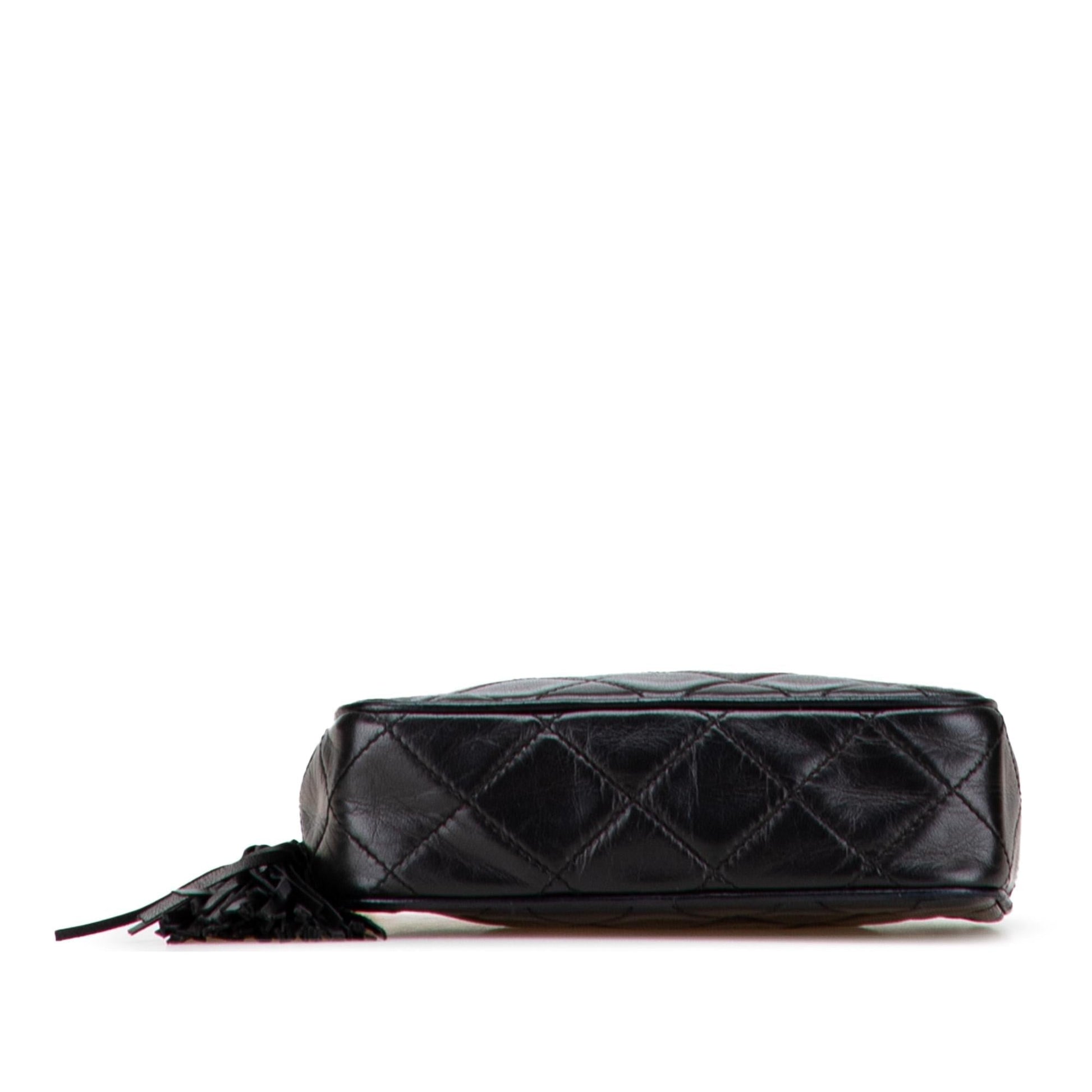 Chanel Quilted Lambskin Tassel Handbag