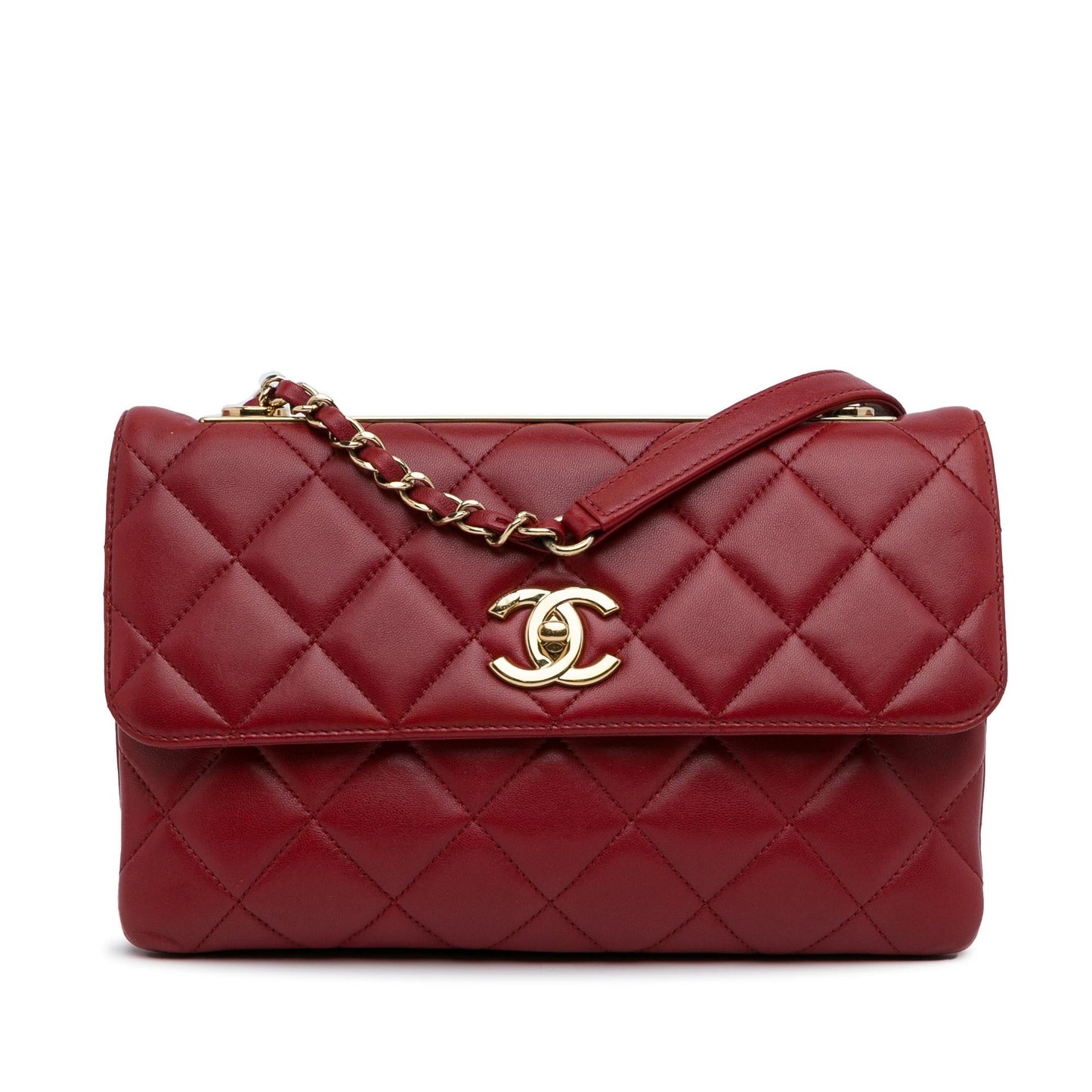 Chanel Quilted Lambskin Trendy Flap SHG-OZf4S2 Handbag