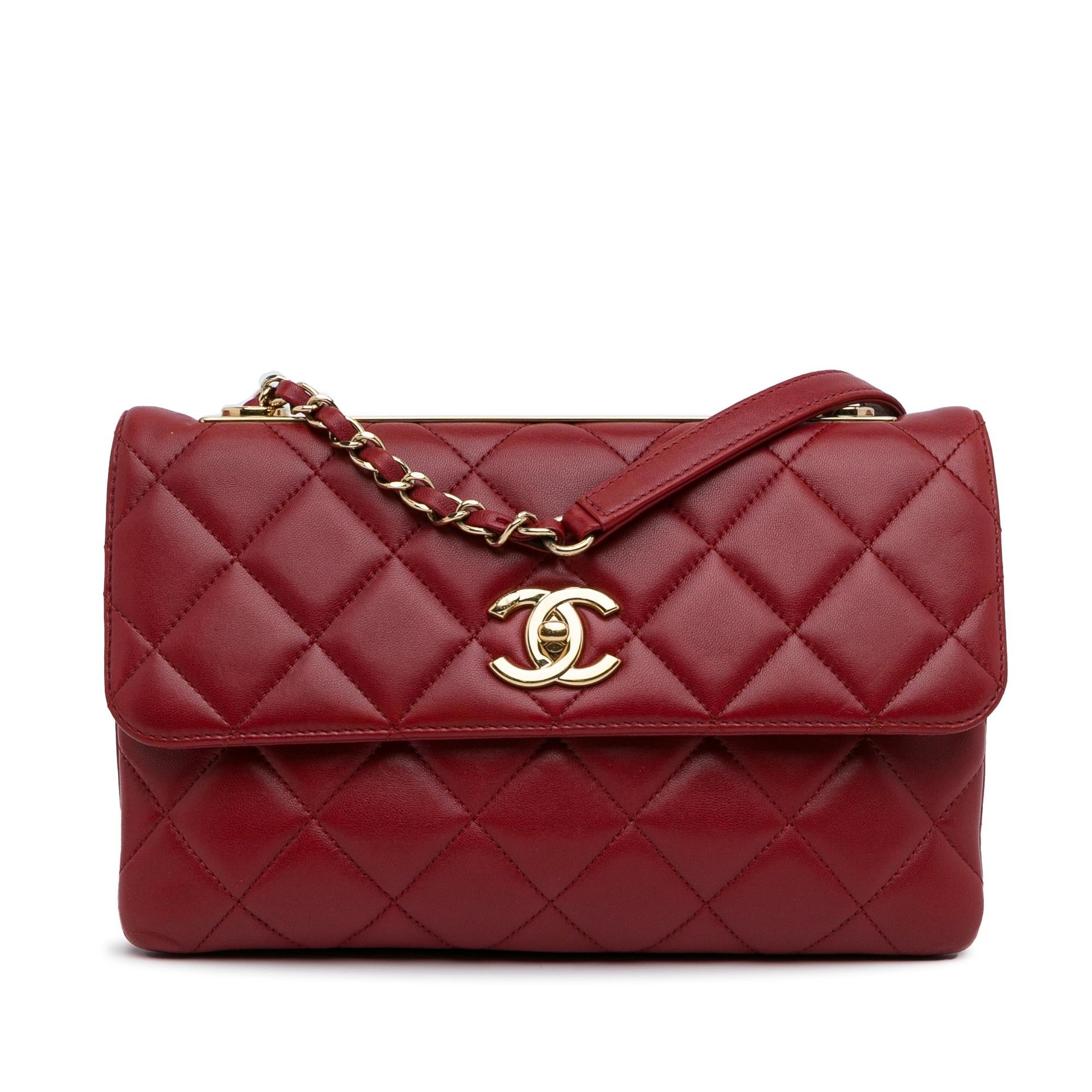 Chanel Quilted Lambskin Trendy Flap SHG-OZf4S2 Handbag