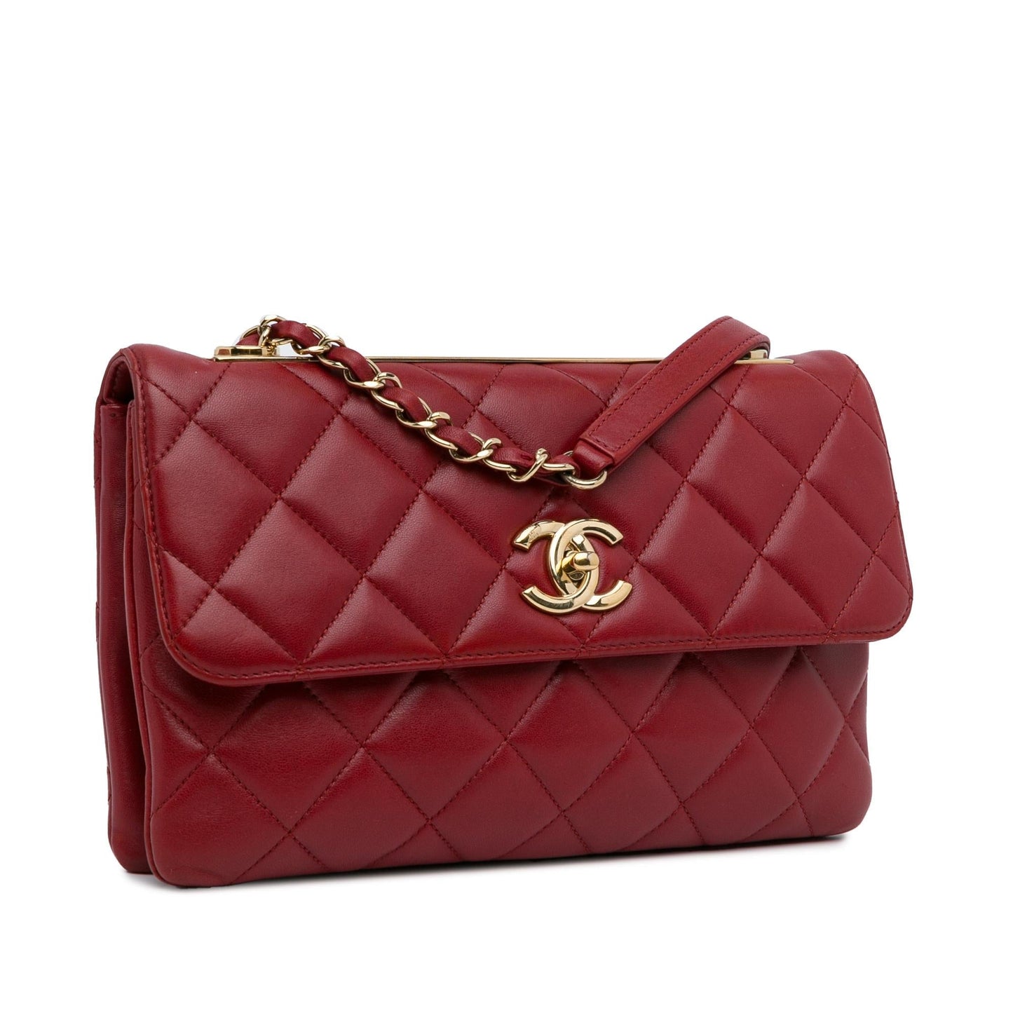 Chanel Quilted Lambskin Trendy Flap SHG-OZf4S2 Handbag