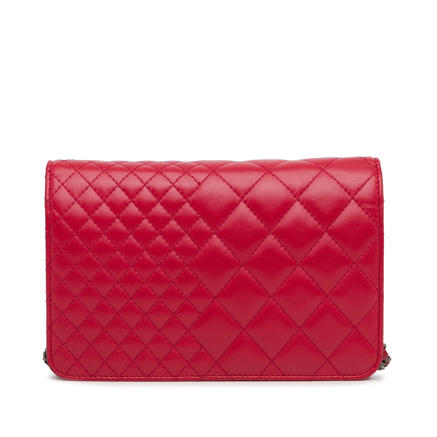 Chanel Quilted Lambskin On SHG-3yBC7U Wallet Case