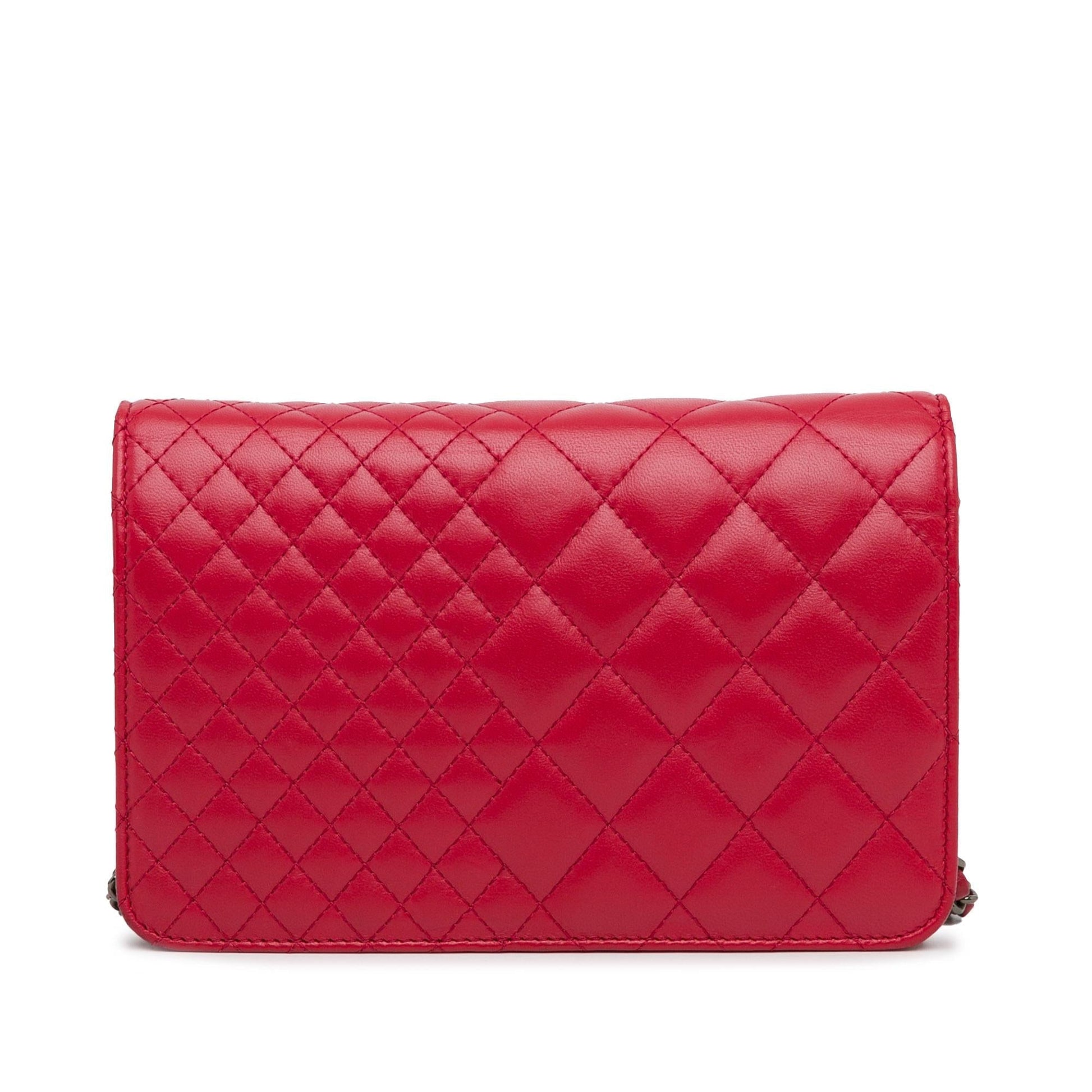 Chanel Quilted Lambskin On SHG-3yBC7U Wallet Case