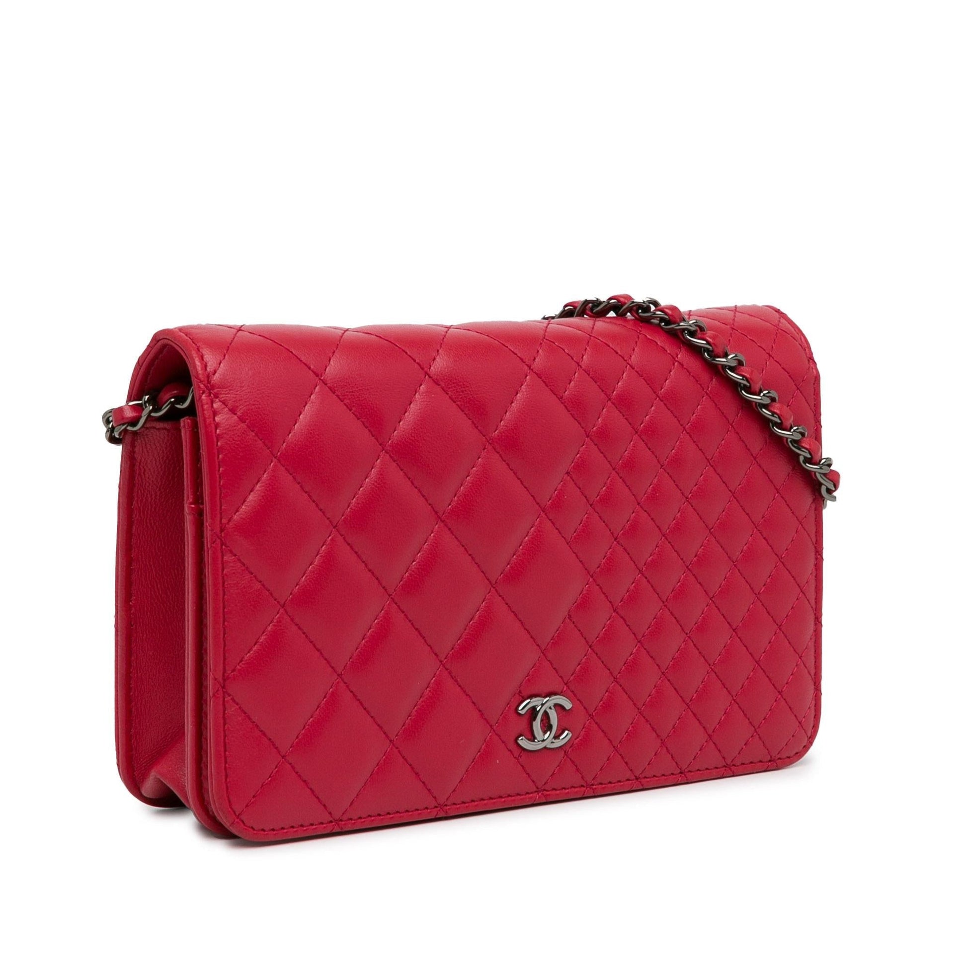 Chanel Quilted Lambskin On SHG-3yBC7U Wallet Case
