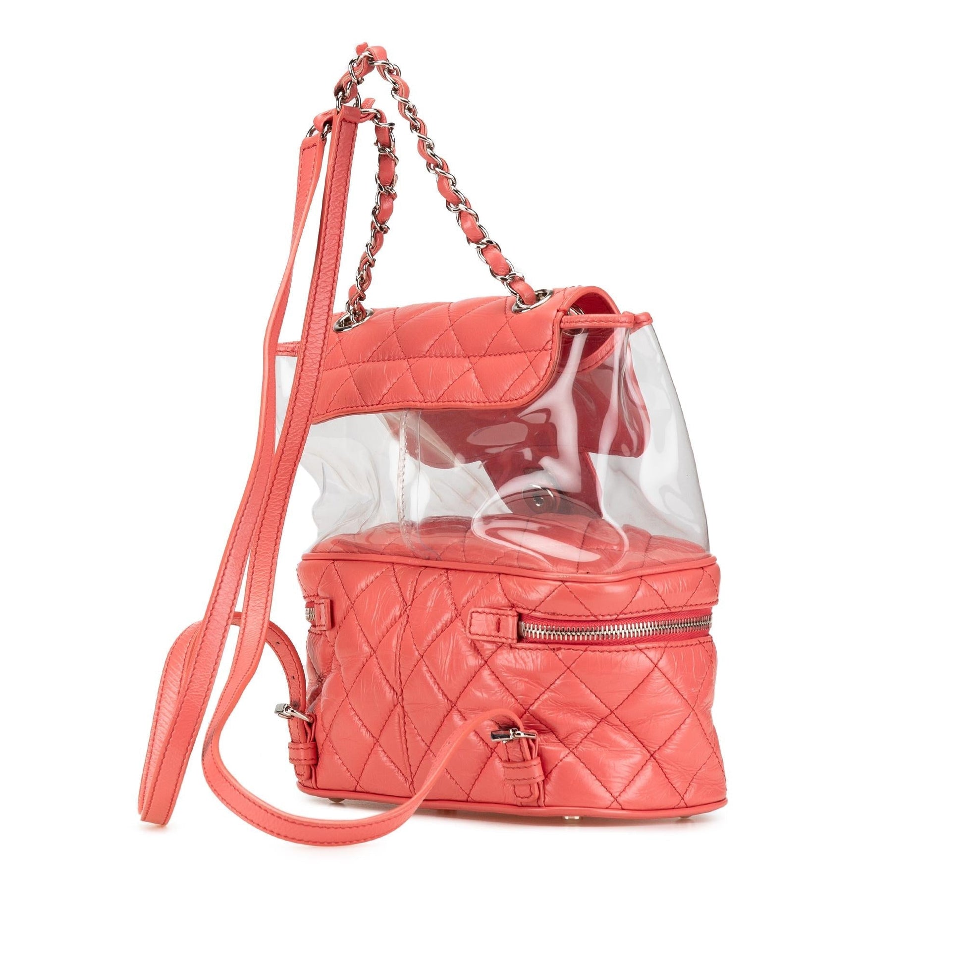 Chanel Quilted Lambskin and Pvc Uarium Backpack