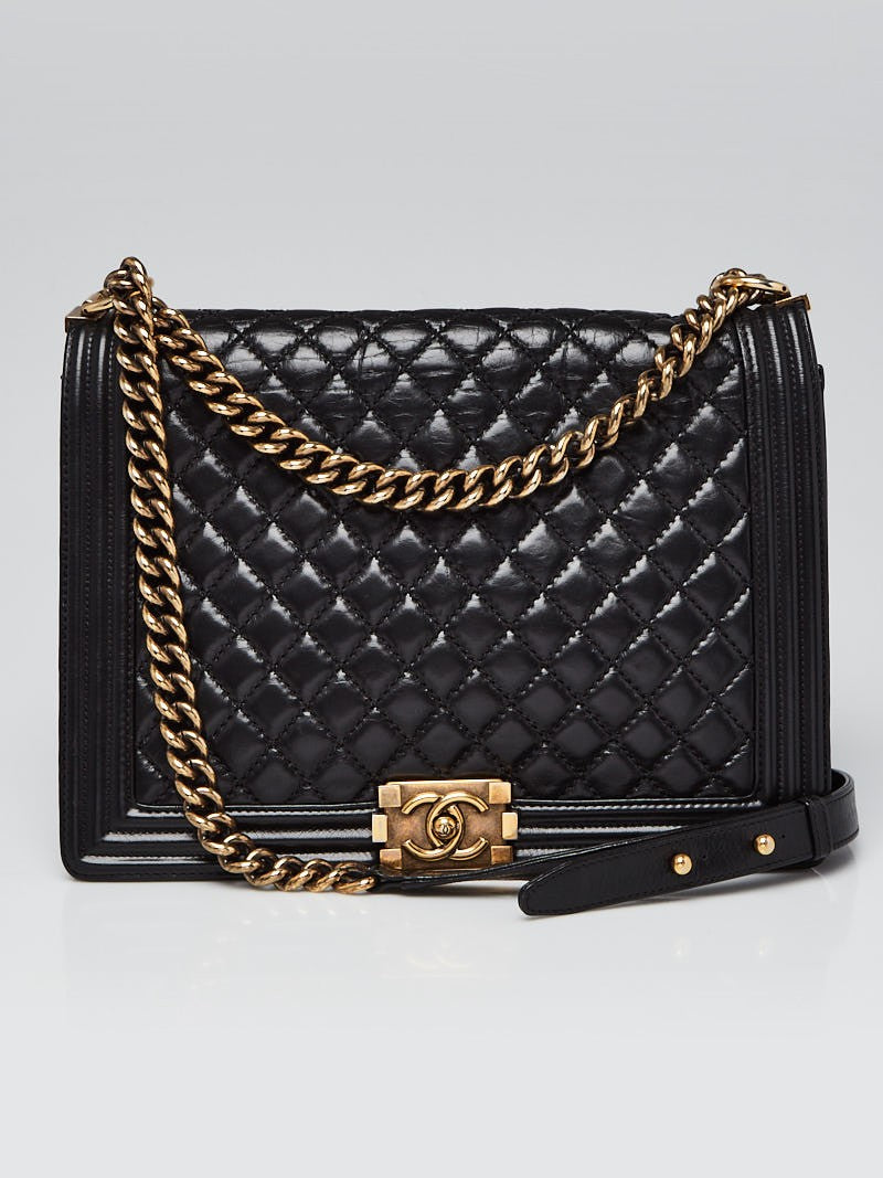 Chanel Quilted Calfskin Boy Leather Handbag