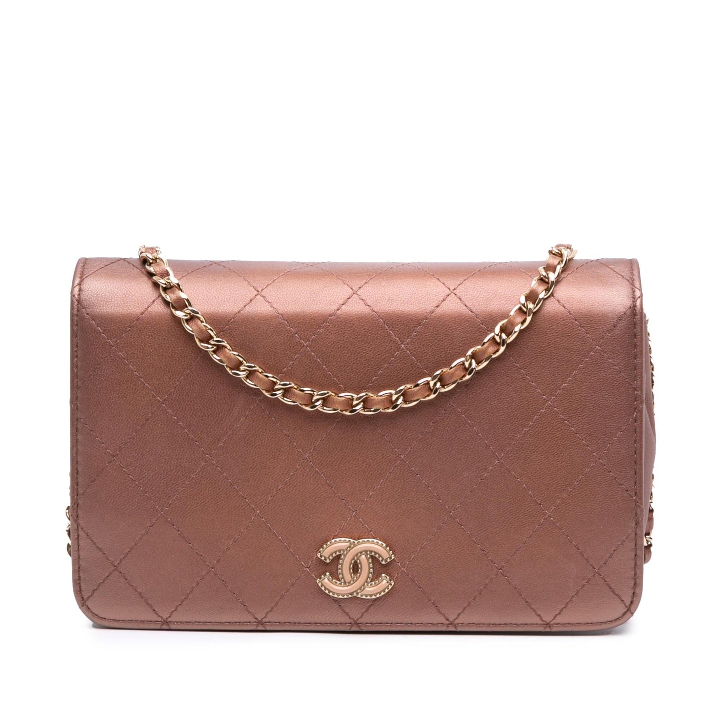 Chanel Quilted ain Wallet Case