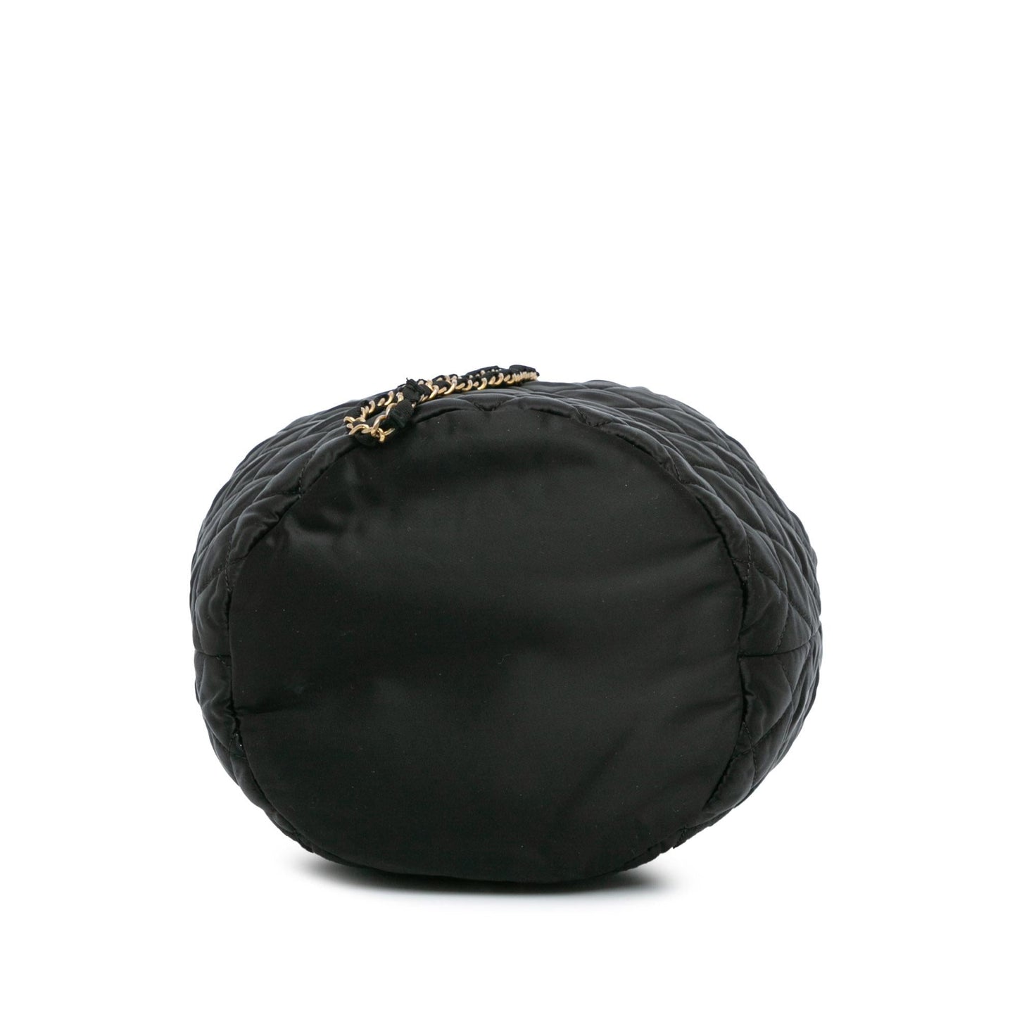 Chanel Quilted Nylon Crystal CC Drawstring Sling Jewelry