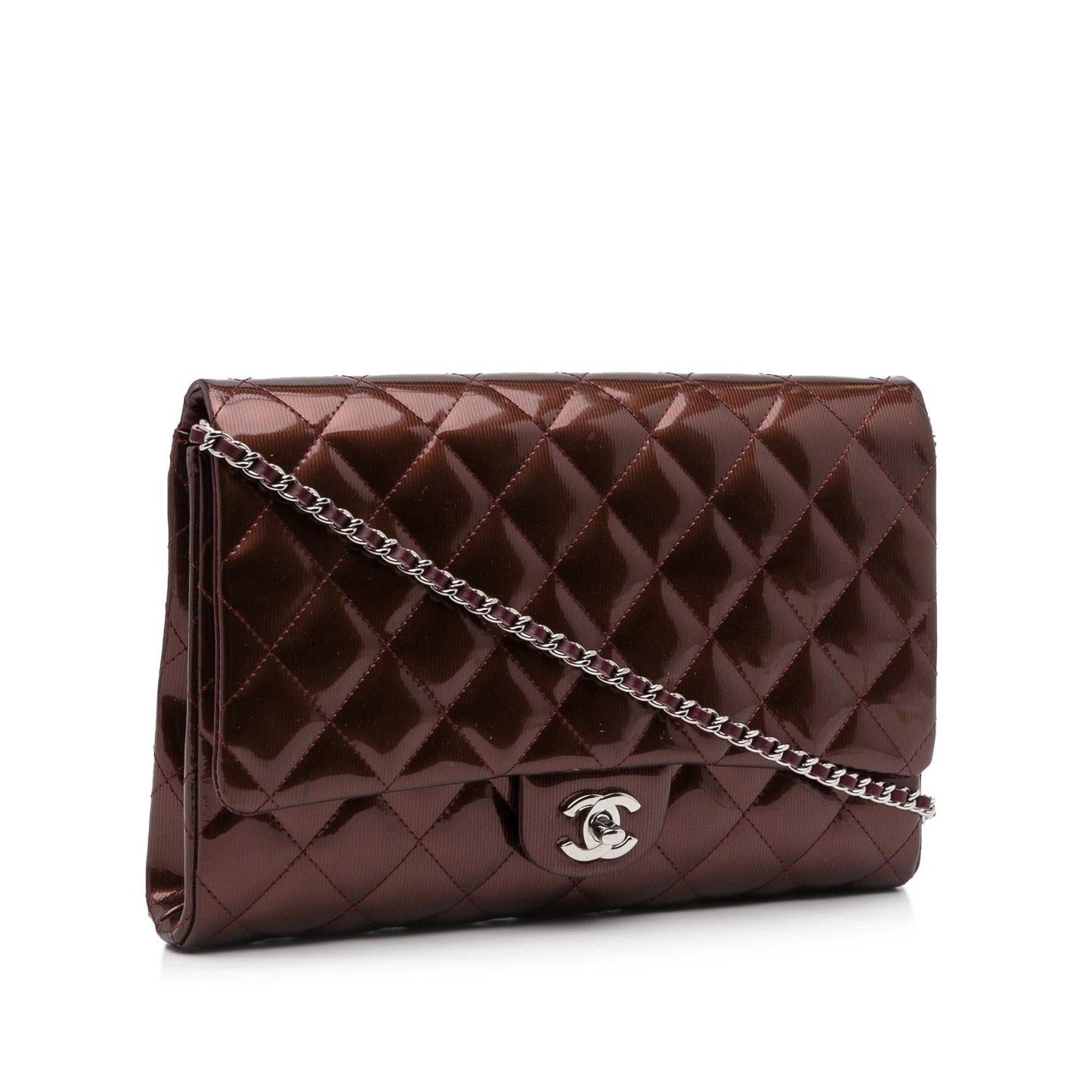Chanel Quilted Patent SHG-J73nHn Clutch Bag