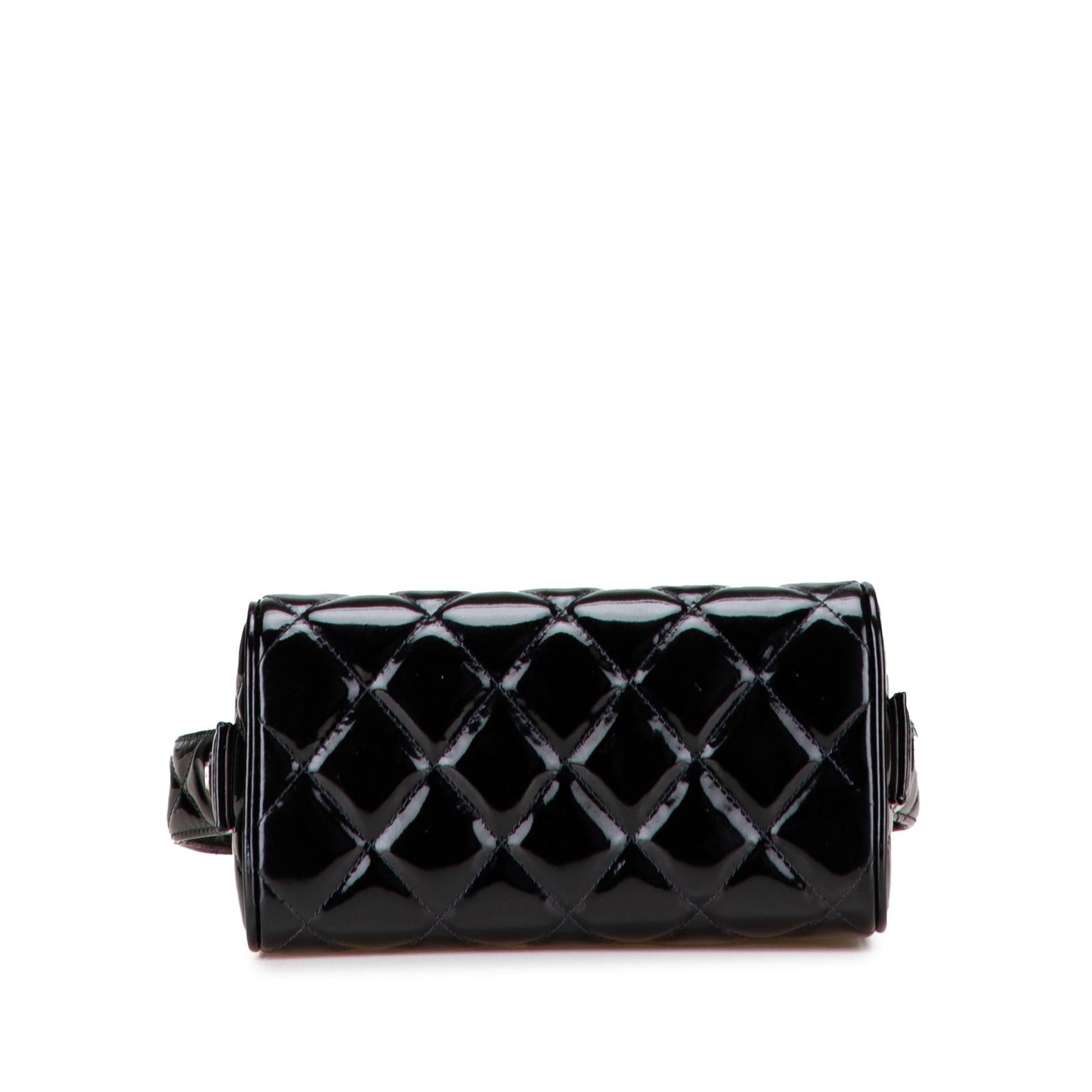 Chanel Quilted Patent Box Leather Handbag