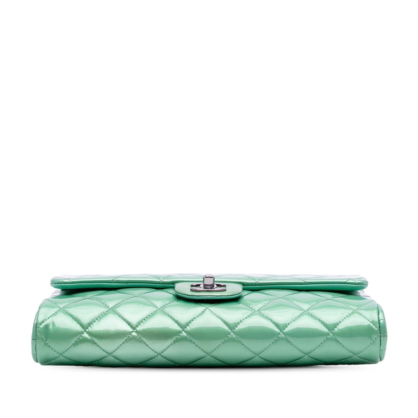 Chanel Quilted Patent New on Clutch Bag