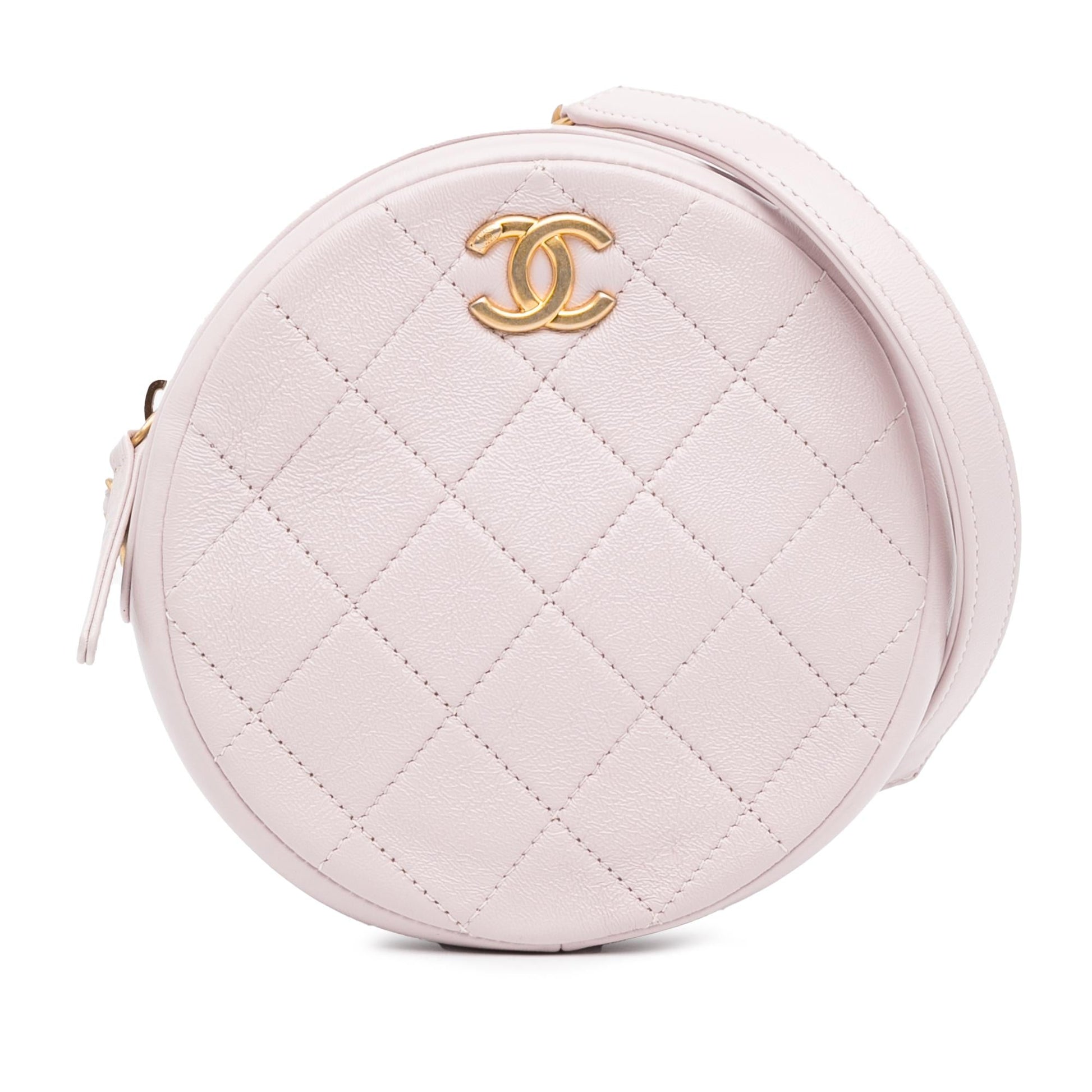 Chanel Quilted Patent Round SHG-Hh0oWh Clutch Bag
