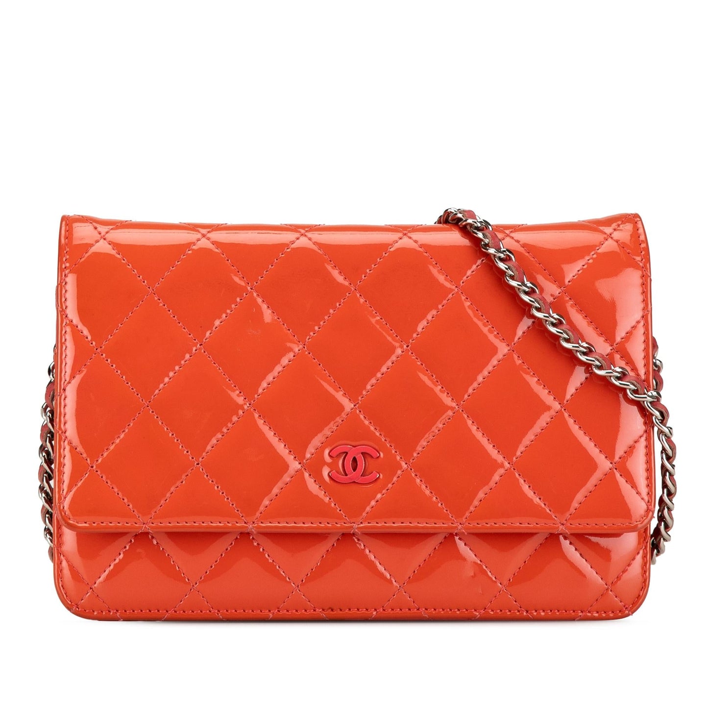 Chanel Quilted Patent On SHG-lcx1QN Wallet Case