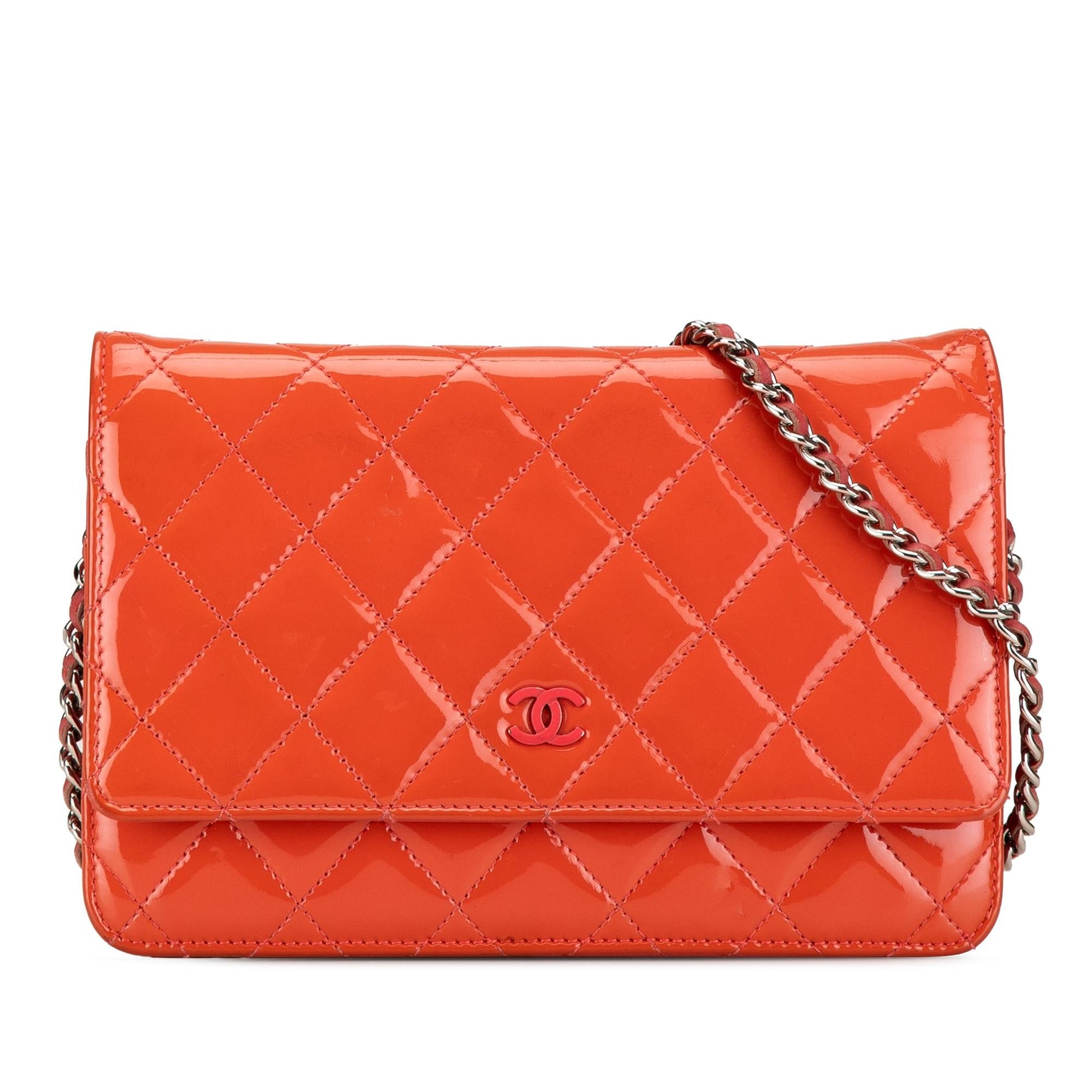 Chanel Quilted Patent On SHG-lcx1QN Wallet Case