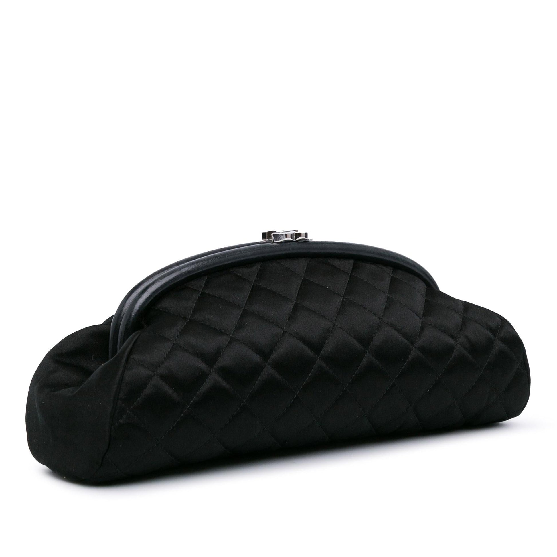 Chanel Quilted Satin Timeless SHG-CBcot3 Clutch Bag
