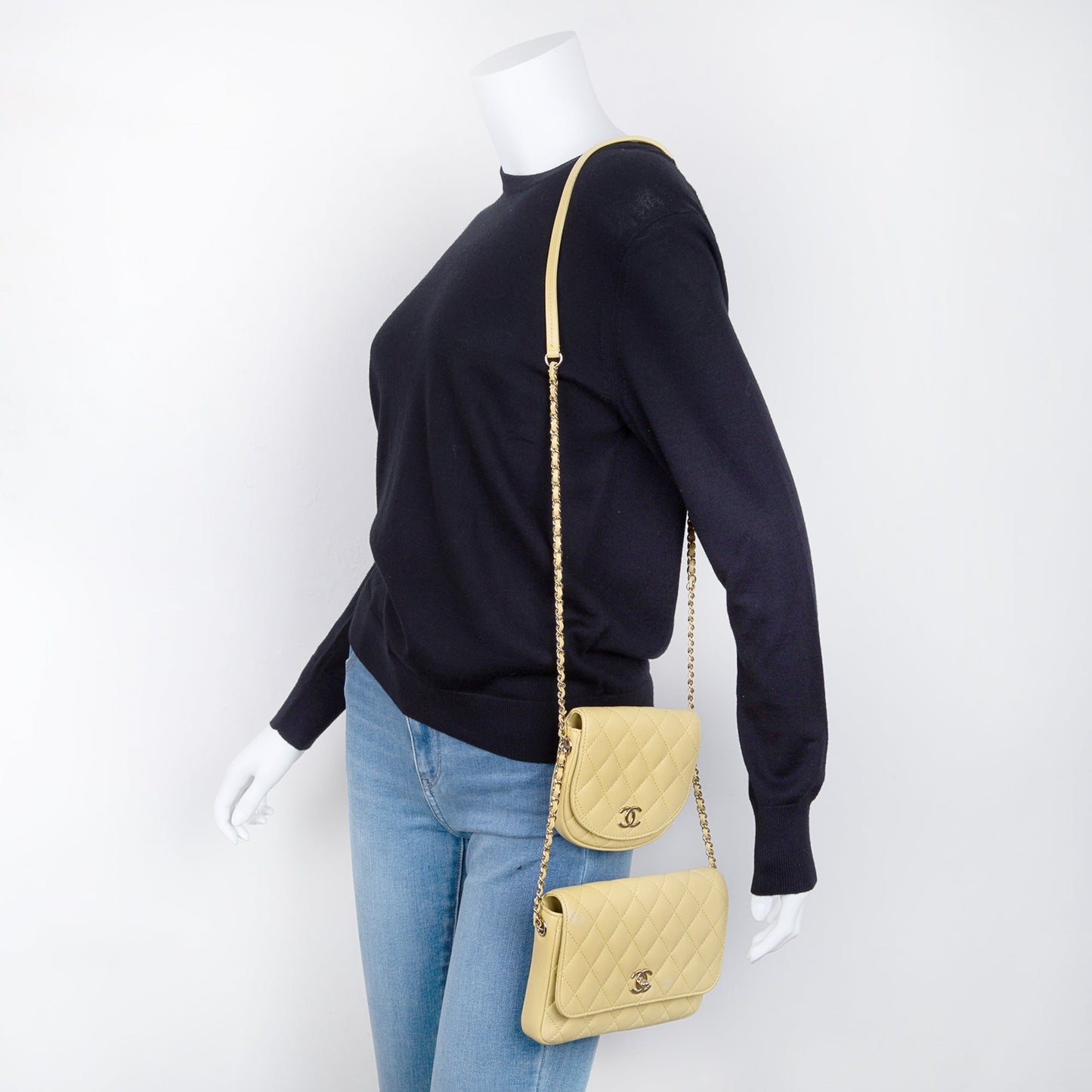 Chanel Quilted Side Packs Travel Bag