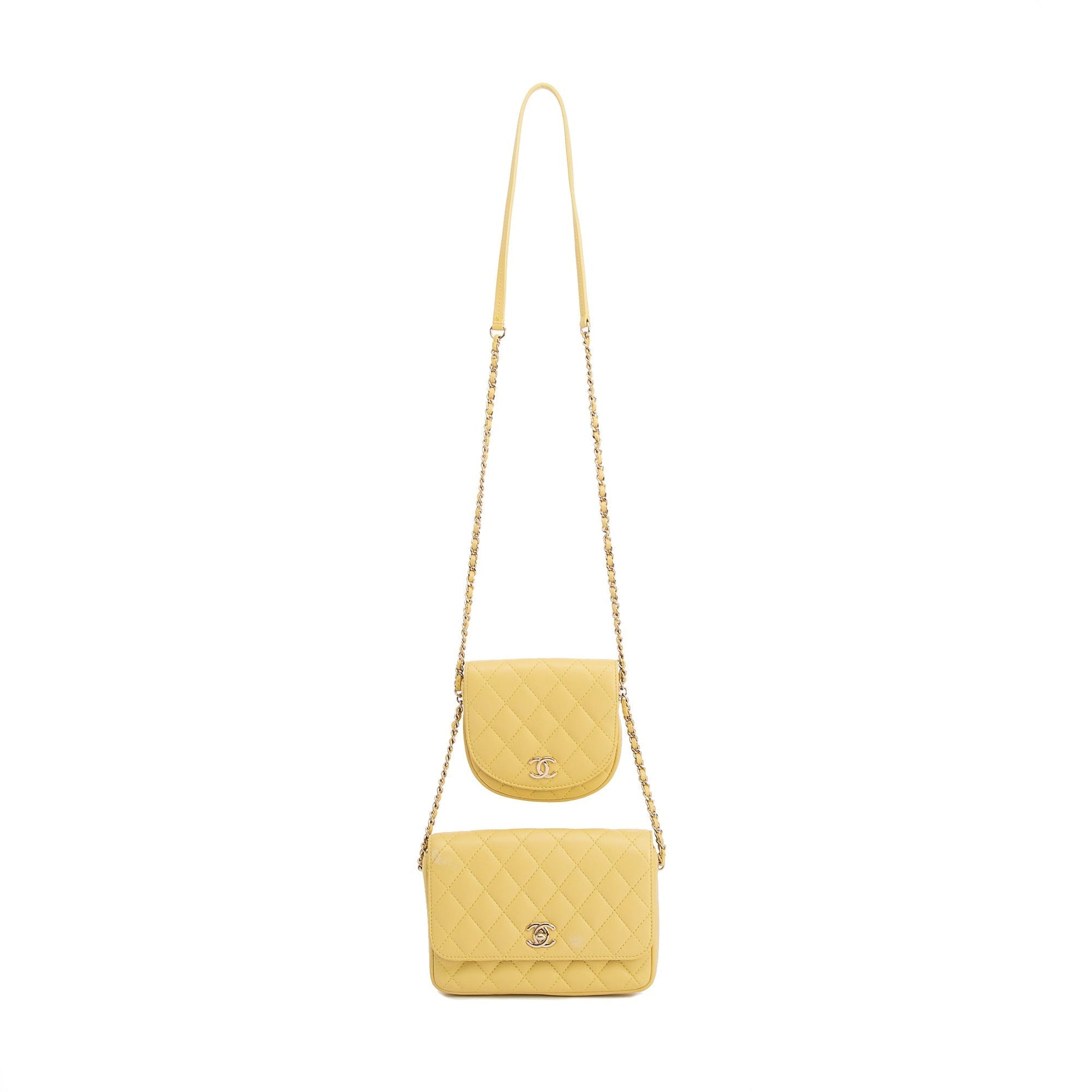 Chanel Quilted Side Packs Travel Bag