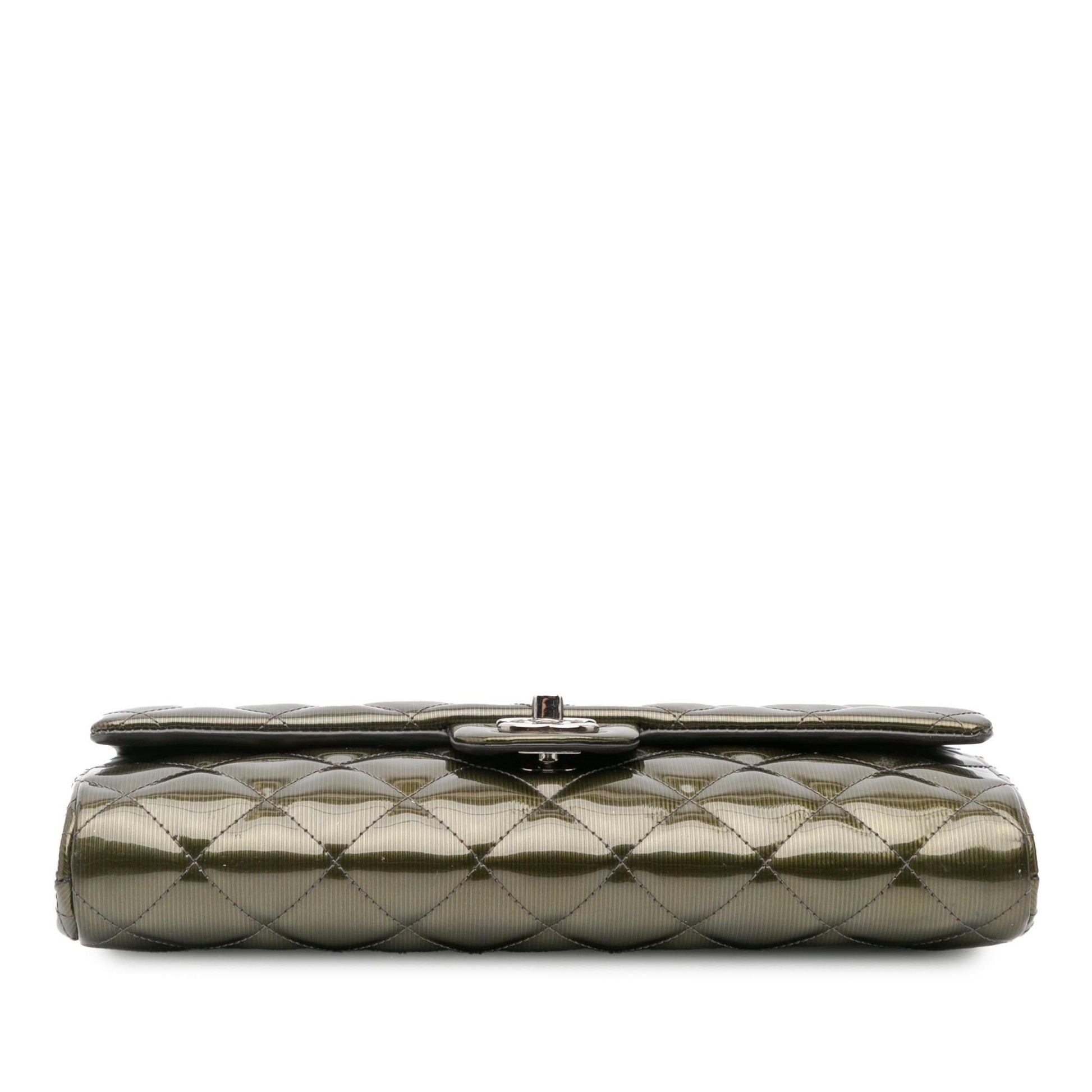 Chanel Quilted Striated Clutch Bag