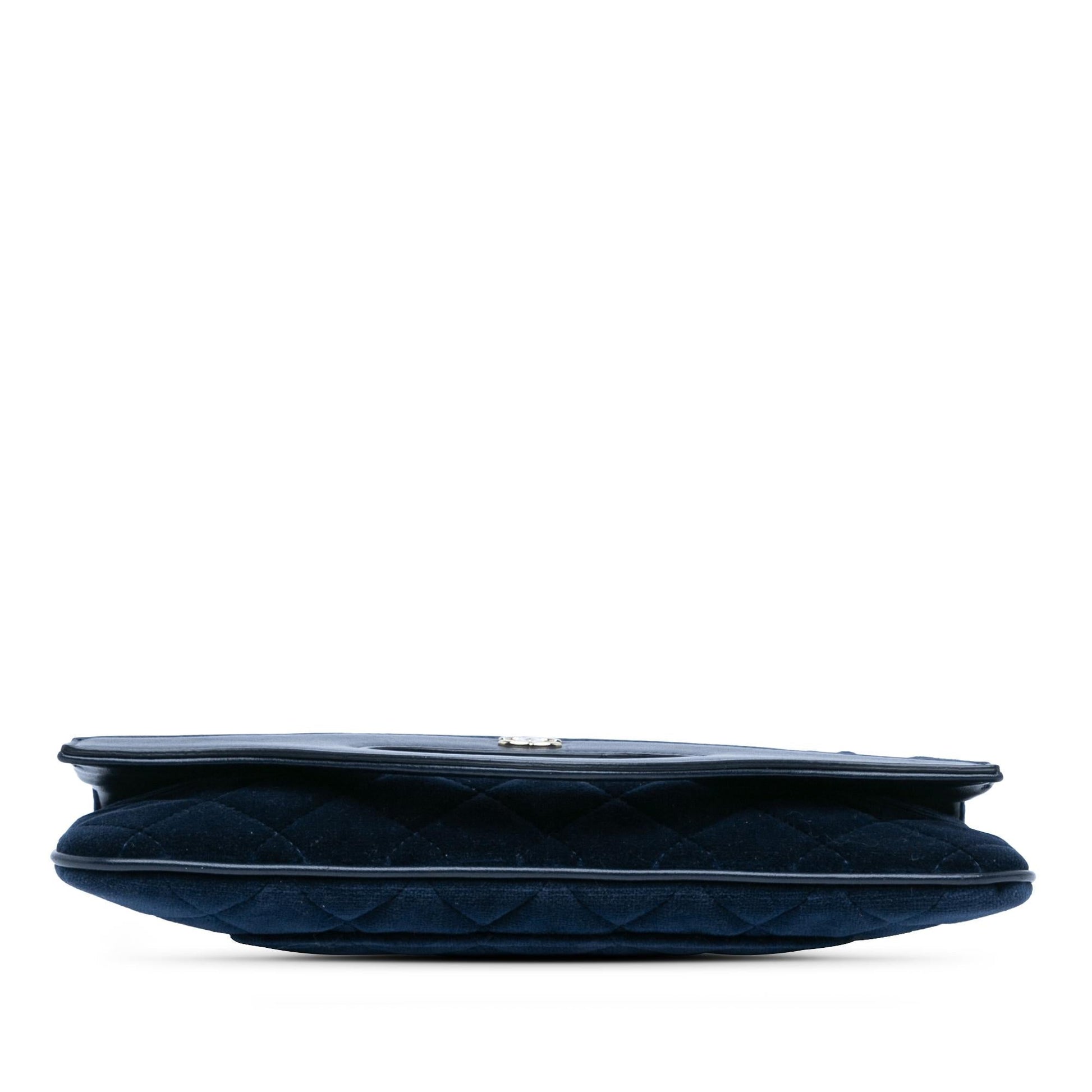 Chanel Quilted Velvet 31 Clutch Bag