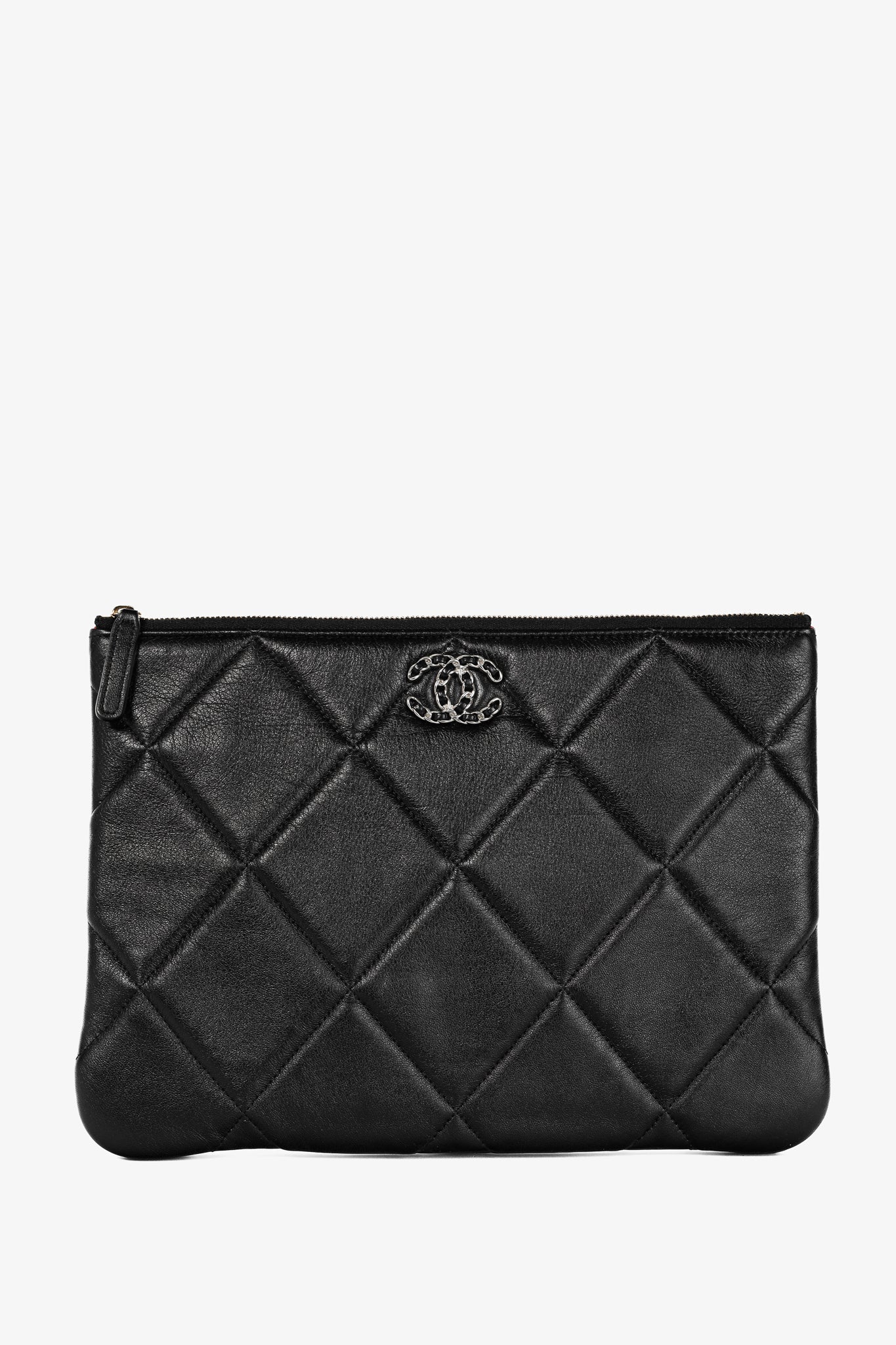 Chanel Black 19 Quilted Medium O-Case Bag