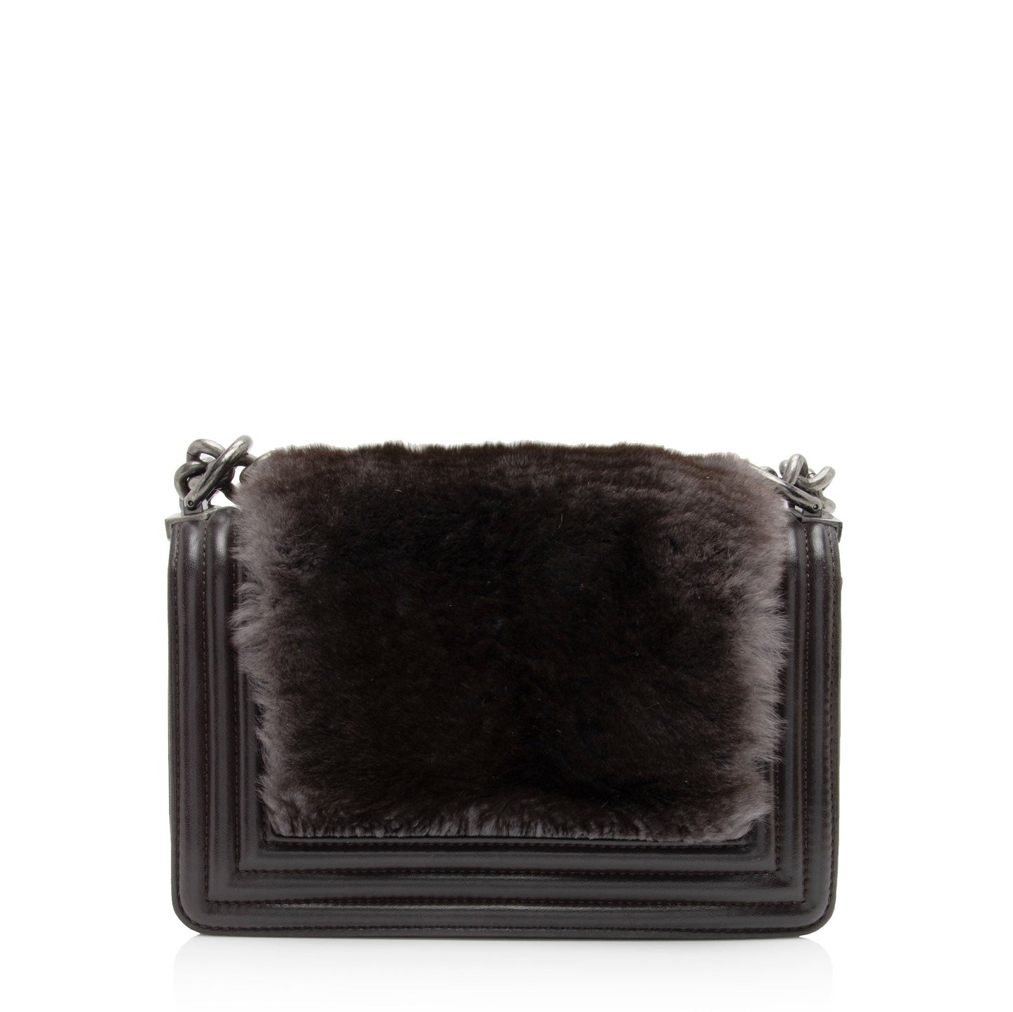 Chanel Rabbit Fur Boy Small Handbag