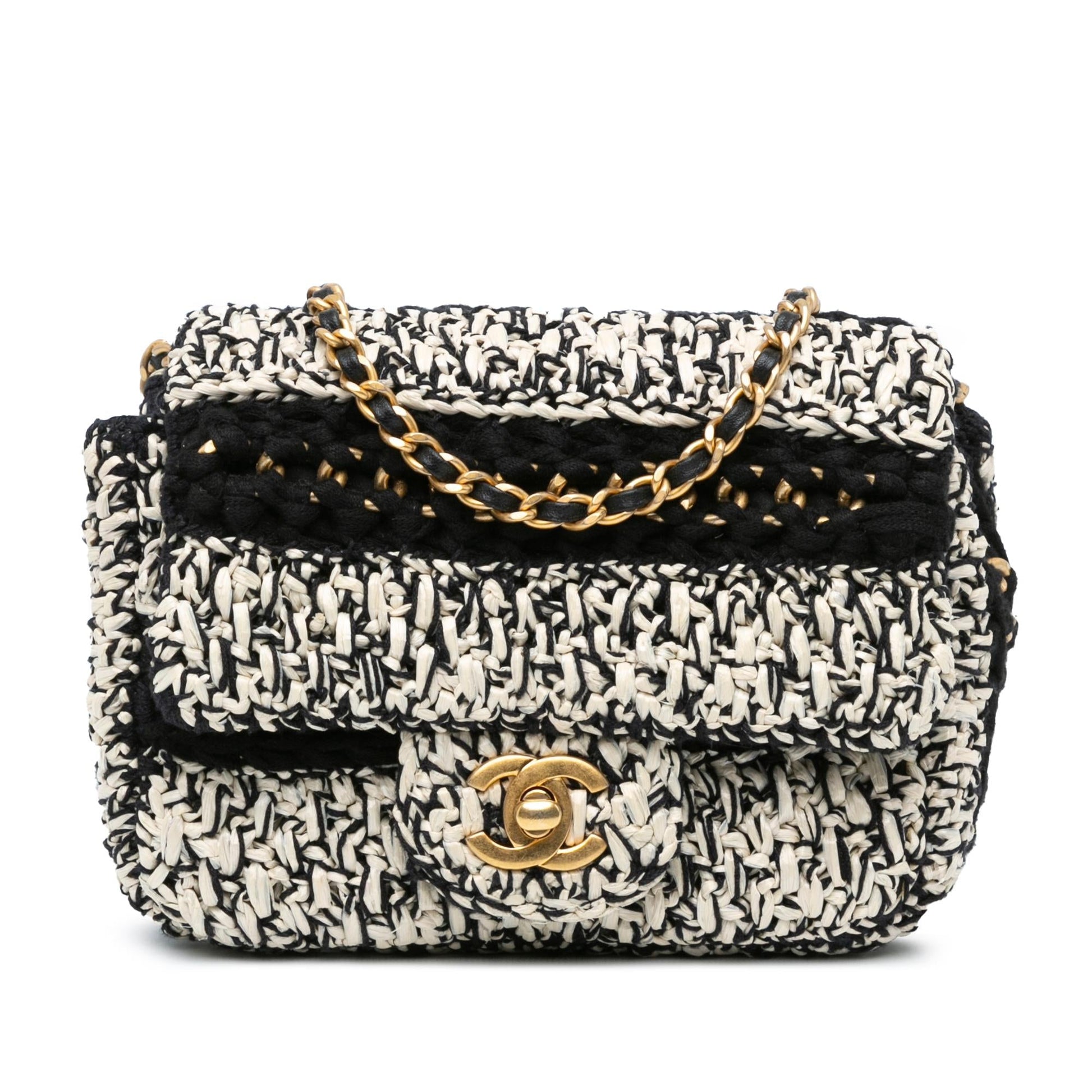 Chanel Raffia Braided Love Flap SHG-WzTVWW Handbag