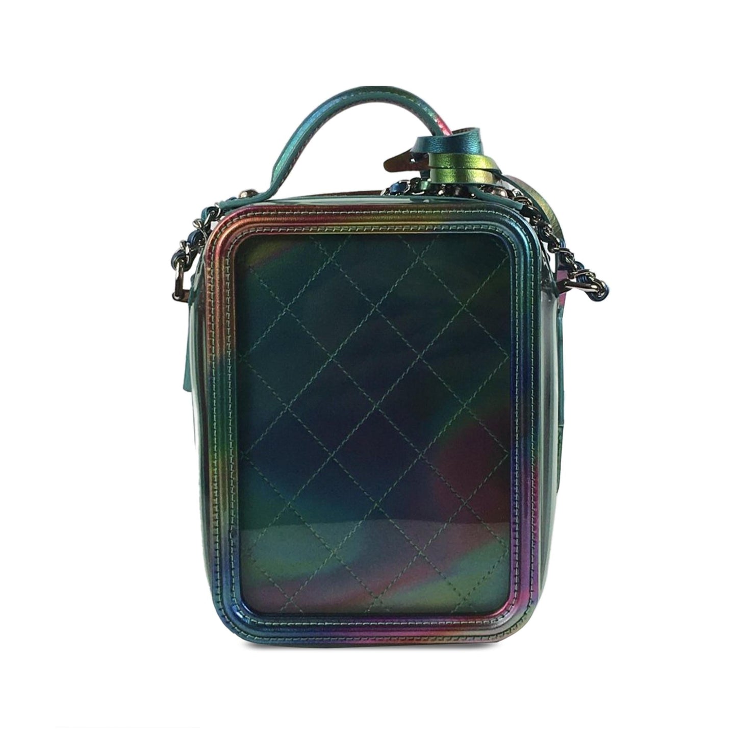 Chanel Rainbow PVC CC Filigree Vertical Vanity Handbag