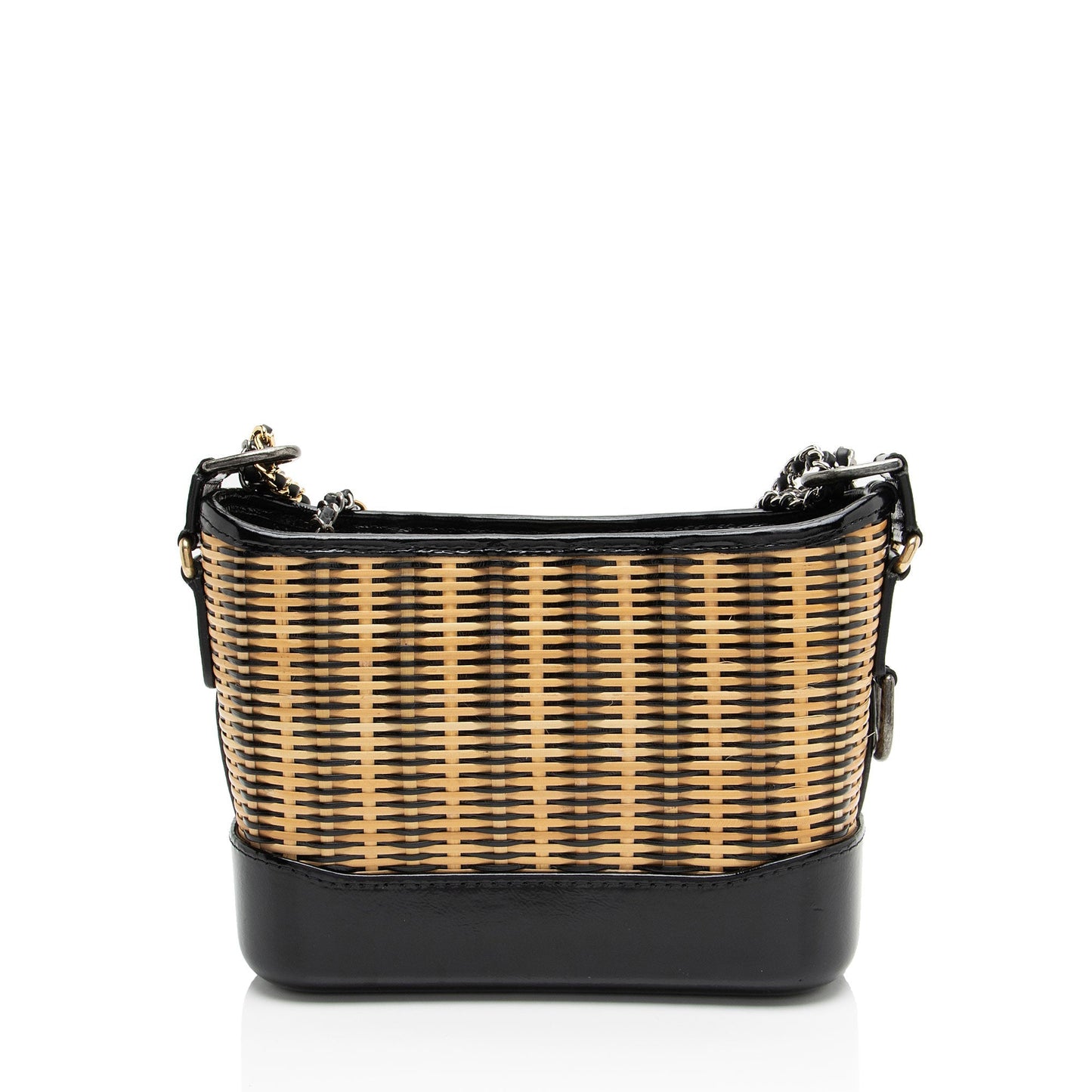 Chanel Rattan Calfskin Gabrielle Hobo Small Shoulder Bag