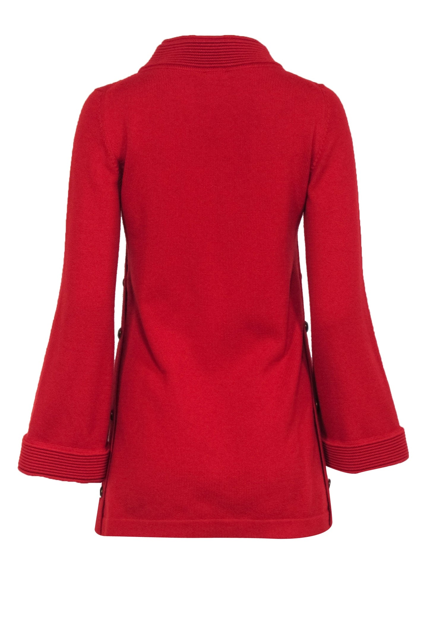 Chanel - Red Cashmere Paris Shanghai Collection Sweater Sz