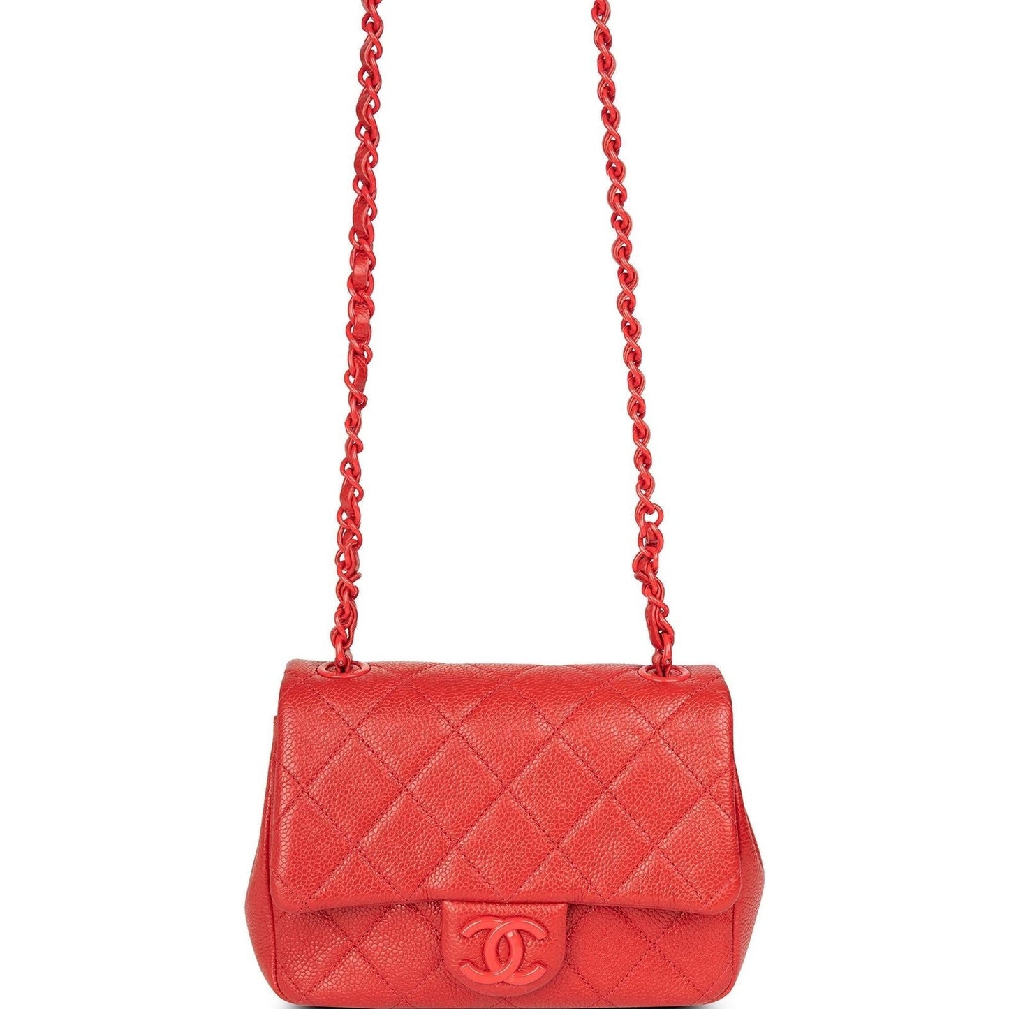 Chanel Incognito Square Flap Red Travel Bag