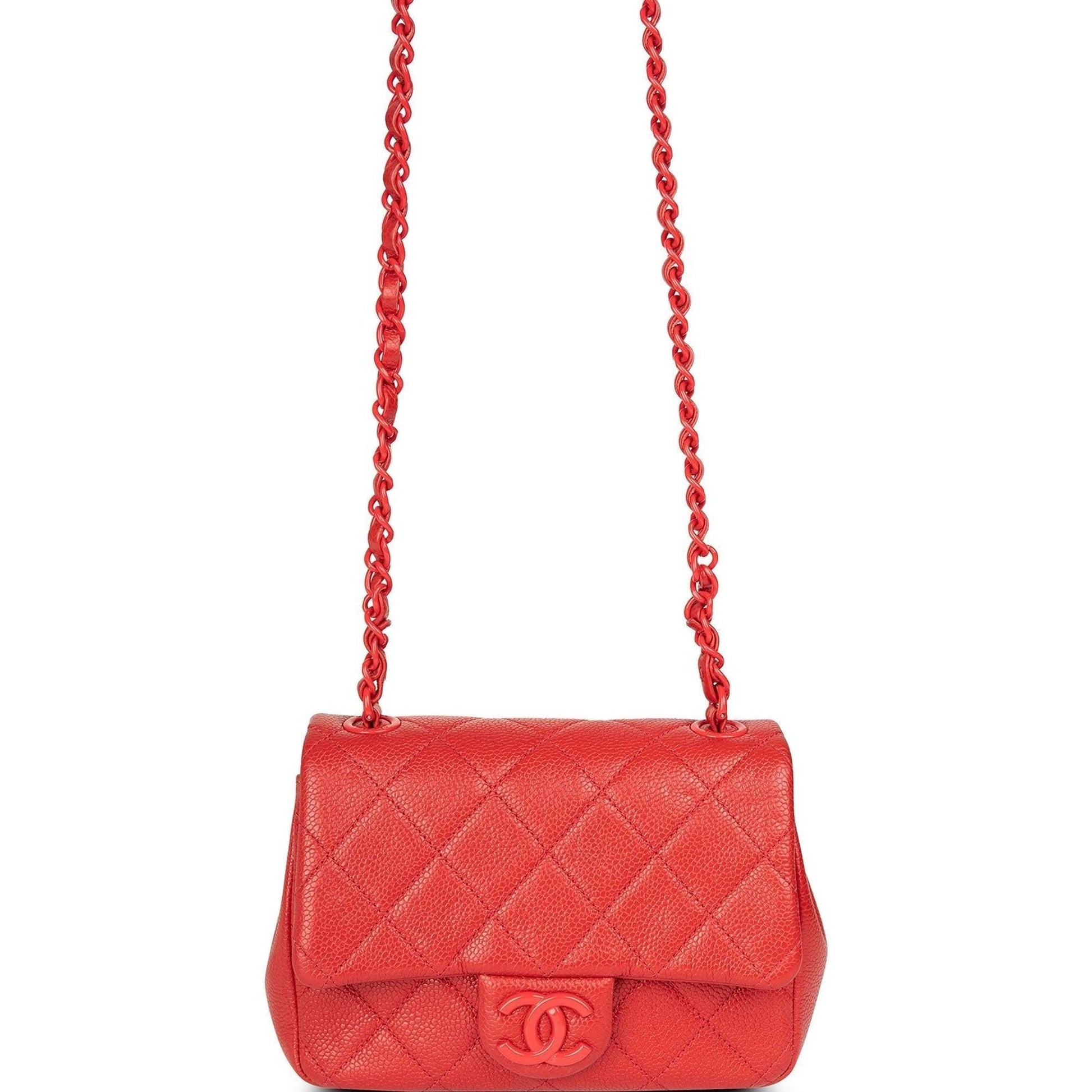 Chanel Incognito Square Flap Red Travel Bag