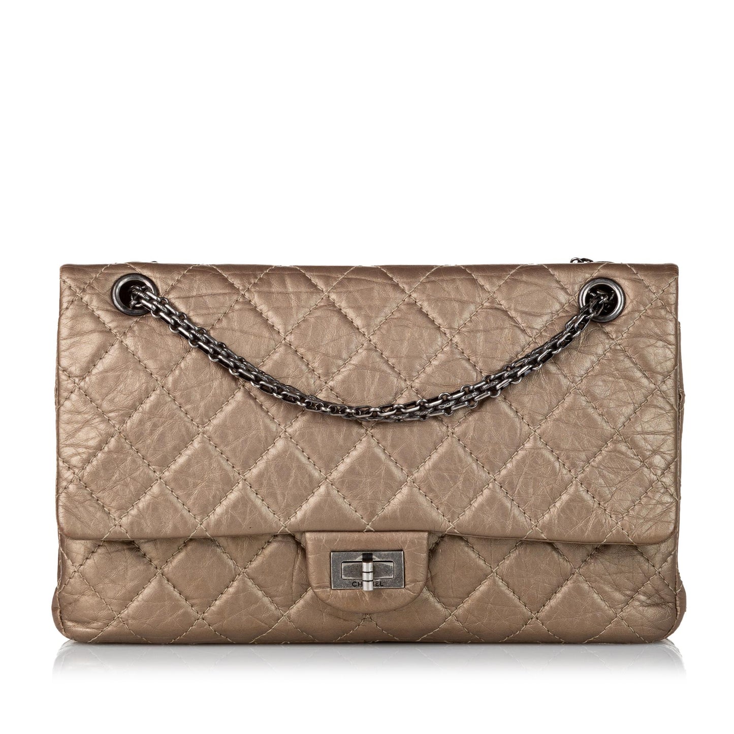Chanel Reissue 228 Lambskin Double Flap Shoulder Bag