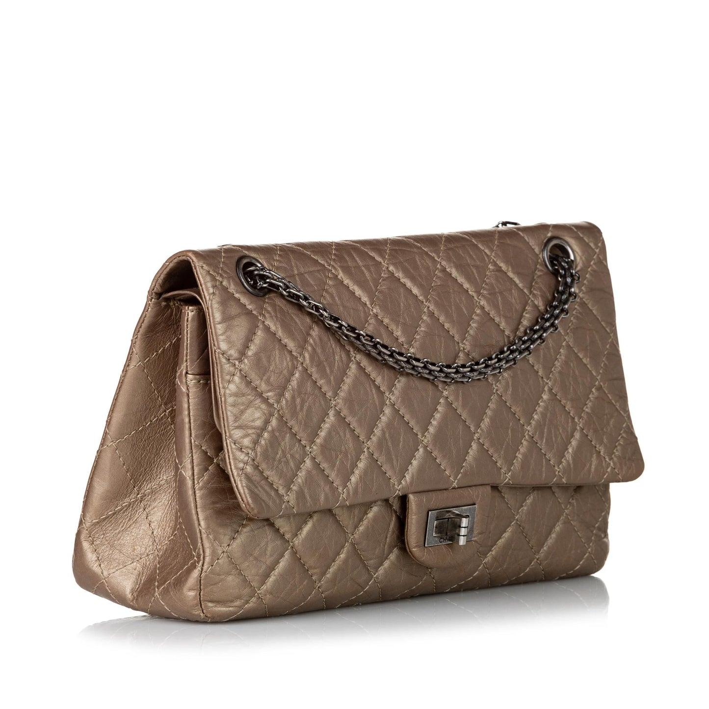 Chanel Reissue 228 Lambskin Double Flap Shoulder Bag
