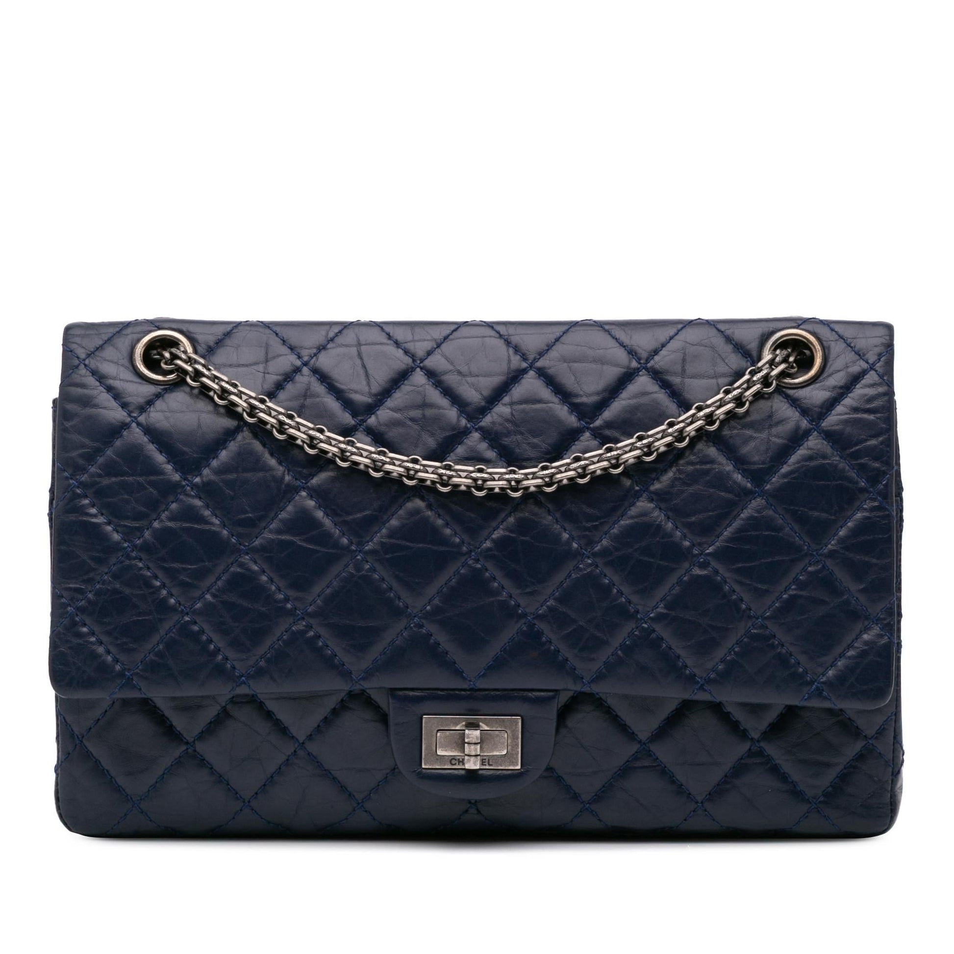 Chanel Reissue 2.55 Aged Calfskin Double Flap Handbag Flap 226